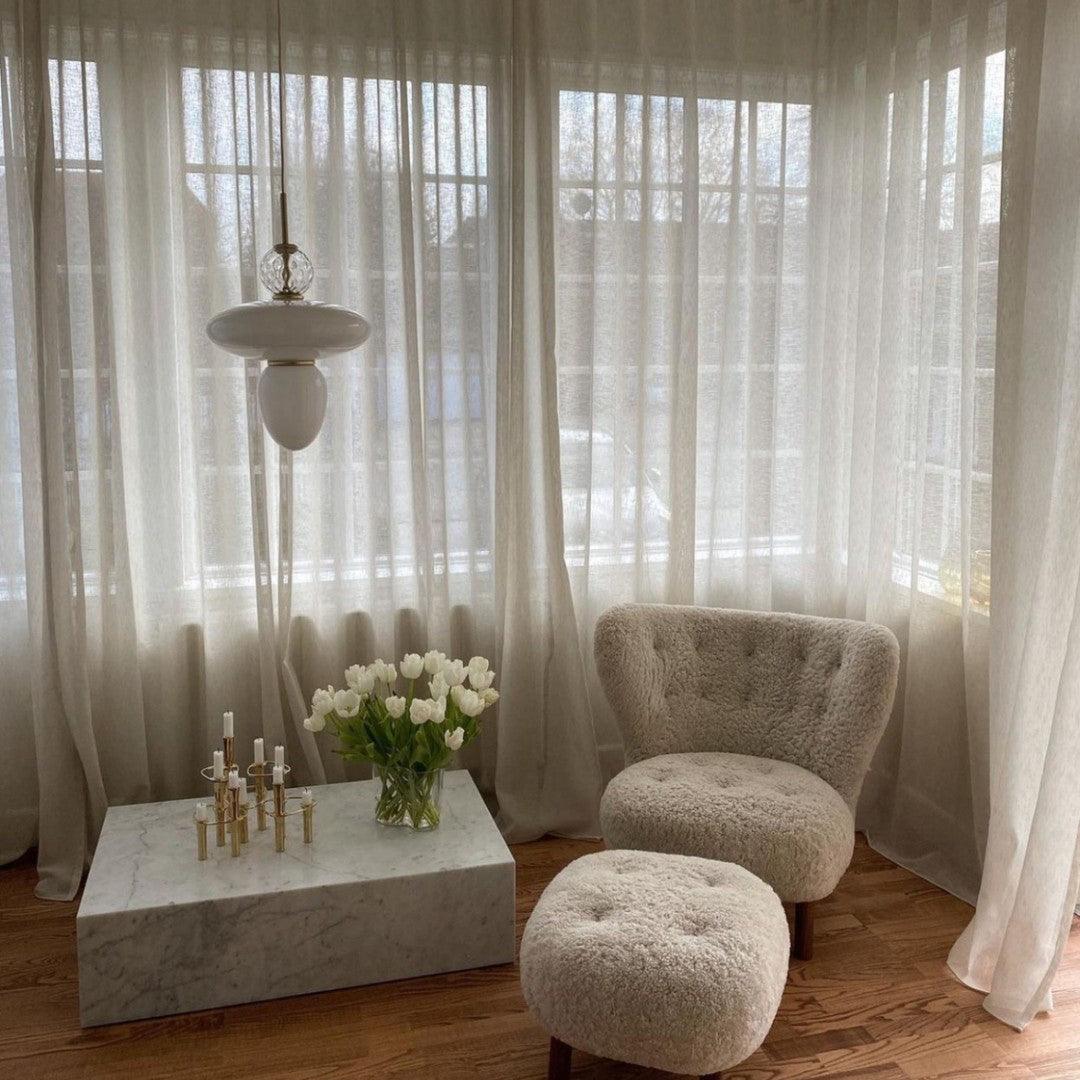 Orbelin Lampe Suspension en Verre et Laiton