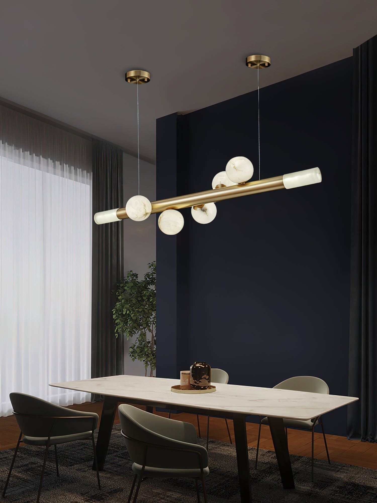 Avaros Suspension Moderne Minimaliste Alabastre