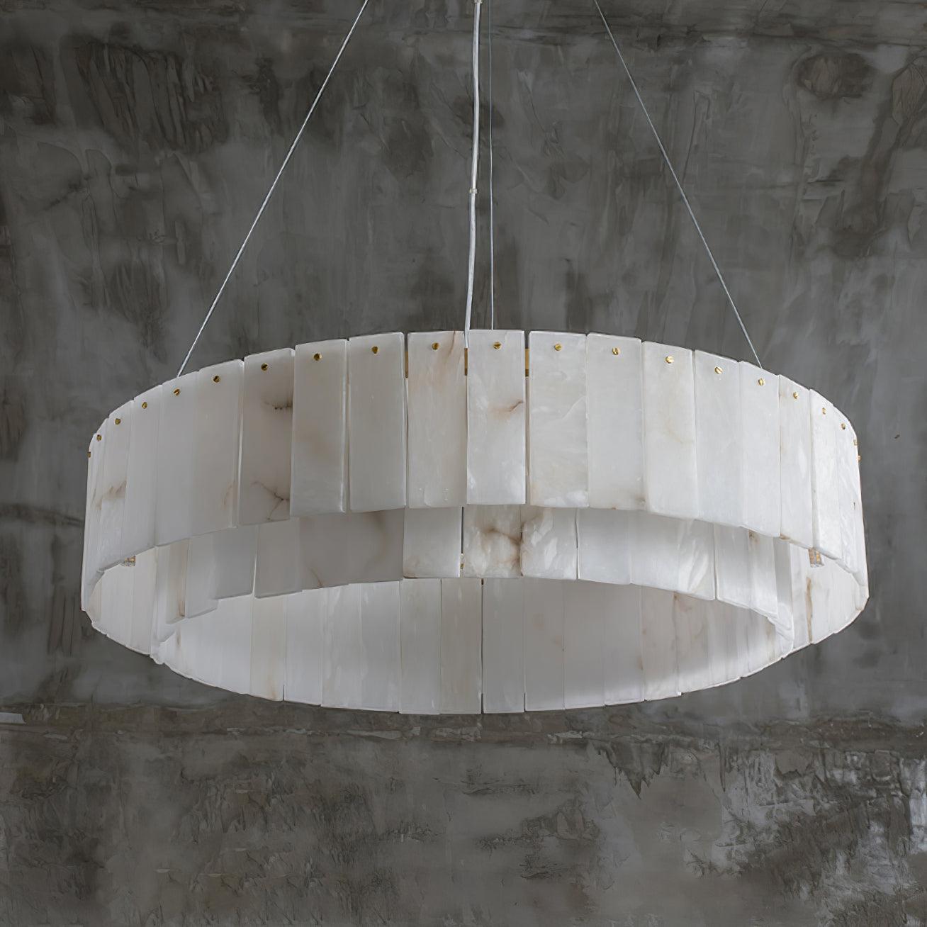 Zelaean Albâtre Ronde Pendentif Lumière