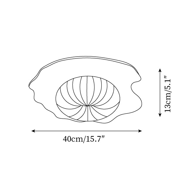 Virelli Lampe de Plafond Disque en Résine Découpé Intérieurs Ludiques