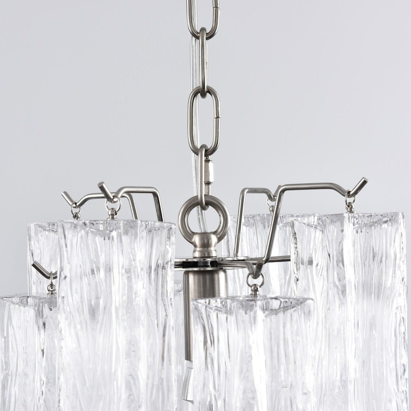Aurora Lustre Rose Dégradé Murano Verre