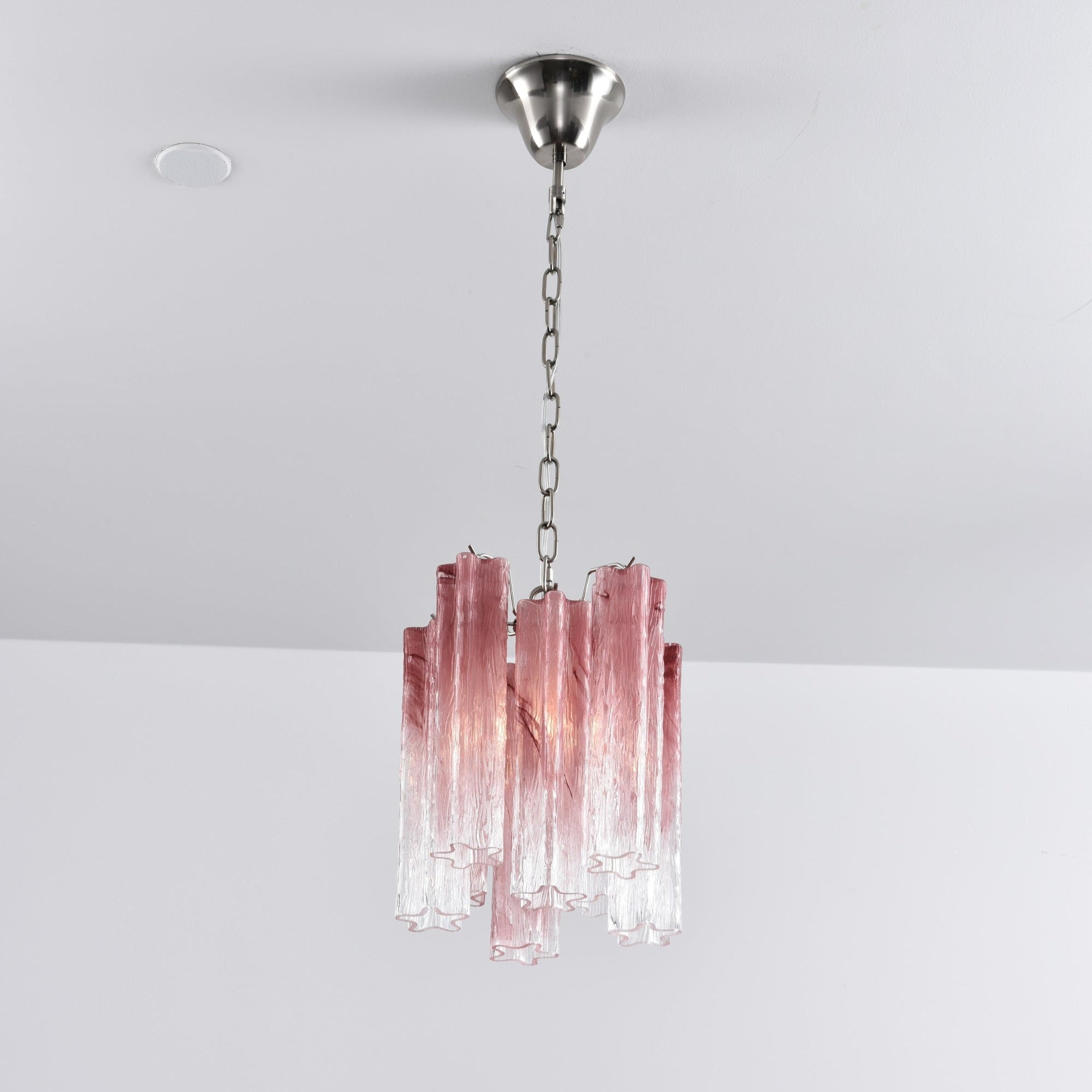 Aurora Lustre Rose Dégradé Murano Verre