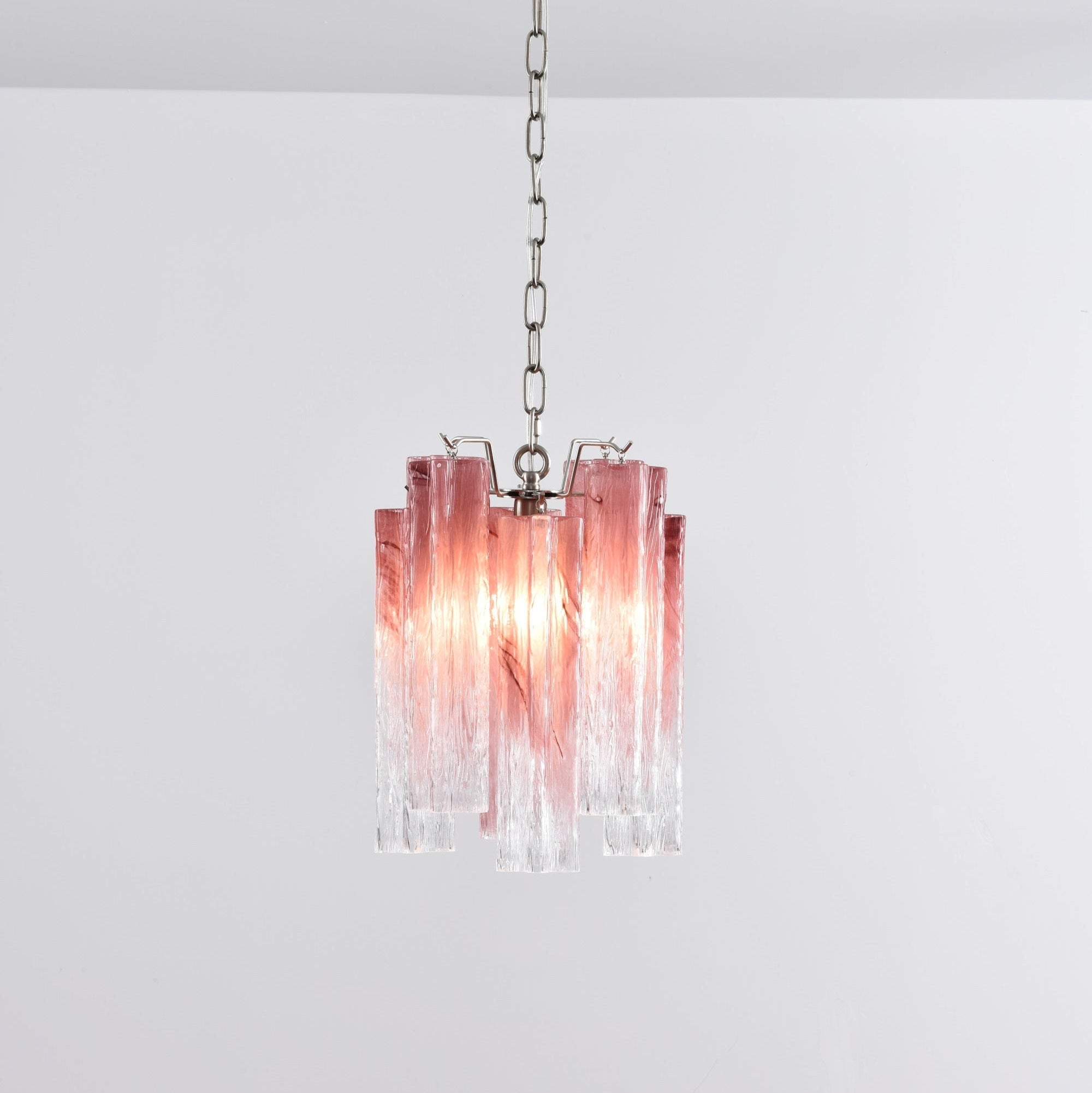 Aurora Lustre Rose Dégradé Murano Verre