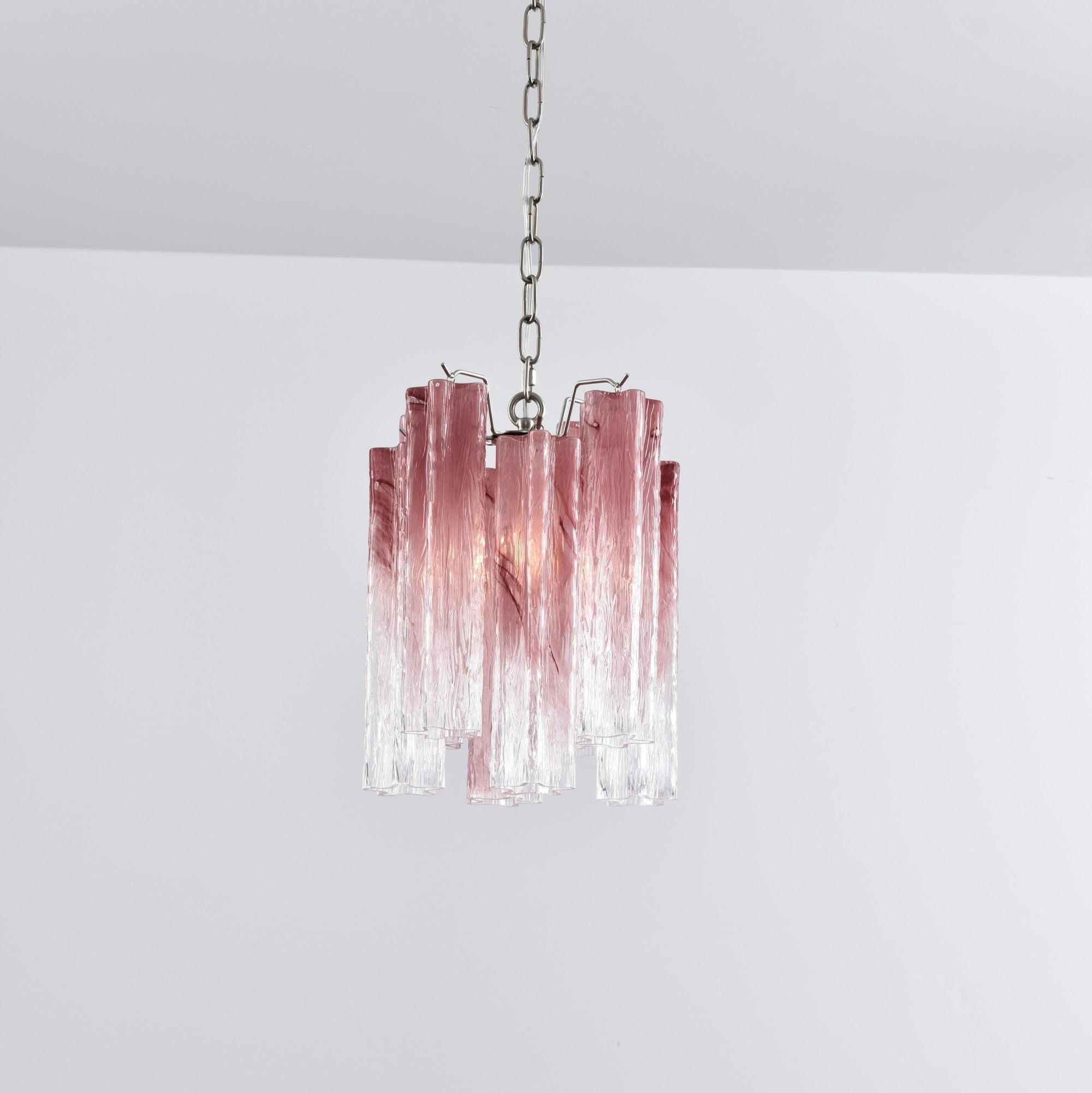 Aurora Lustre Rose Dégradé Murano Verre