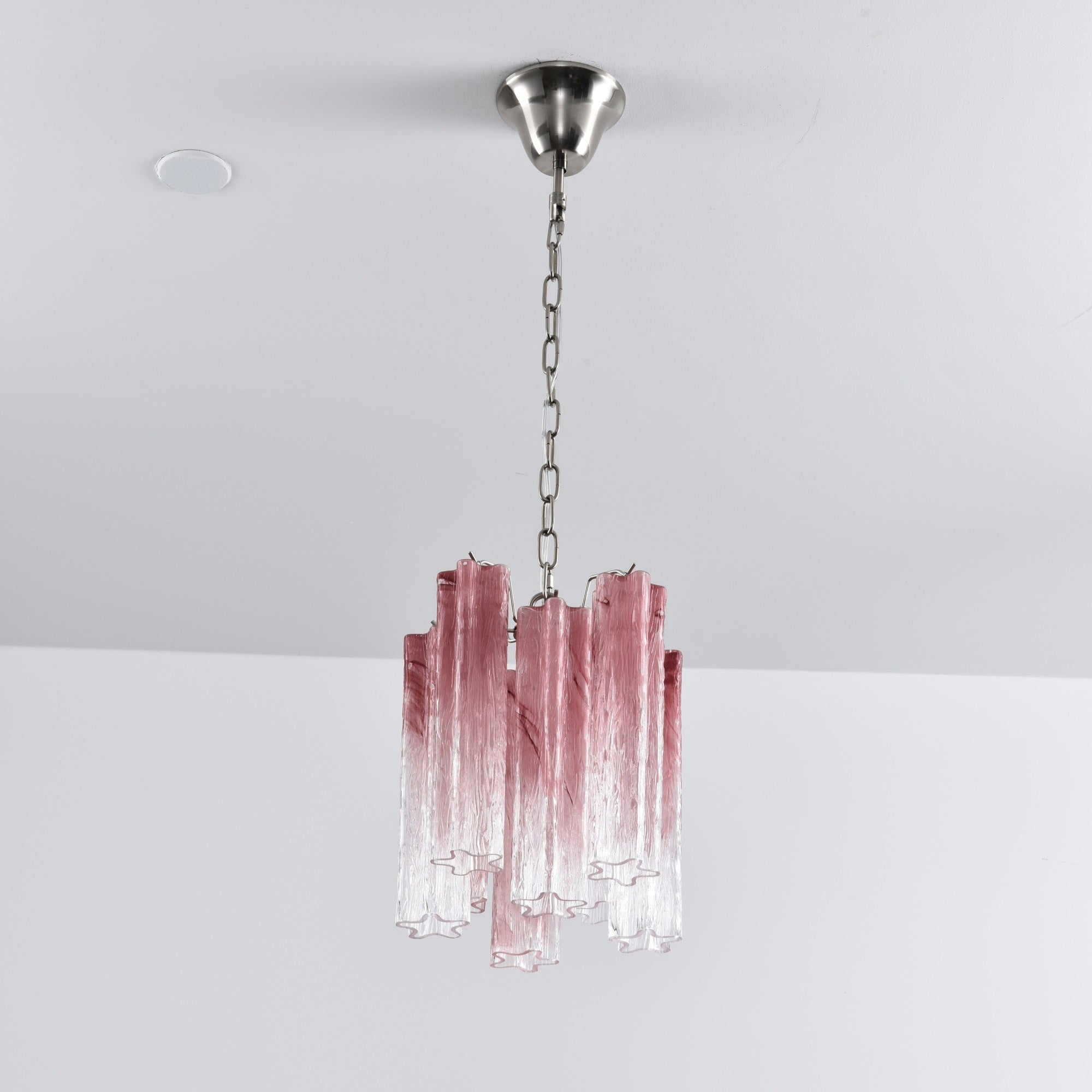 Aurora Lustre Rose Dégradé Murano Verre