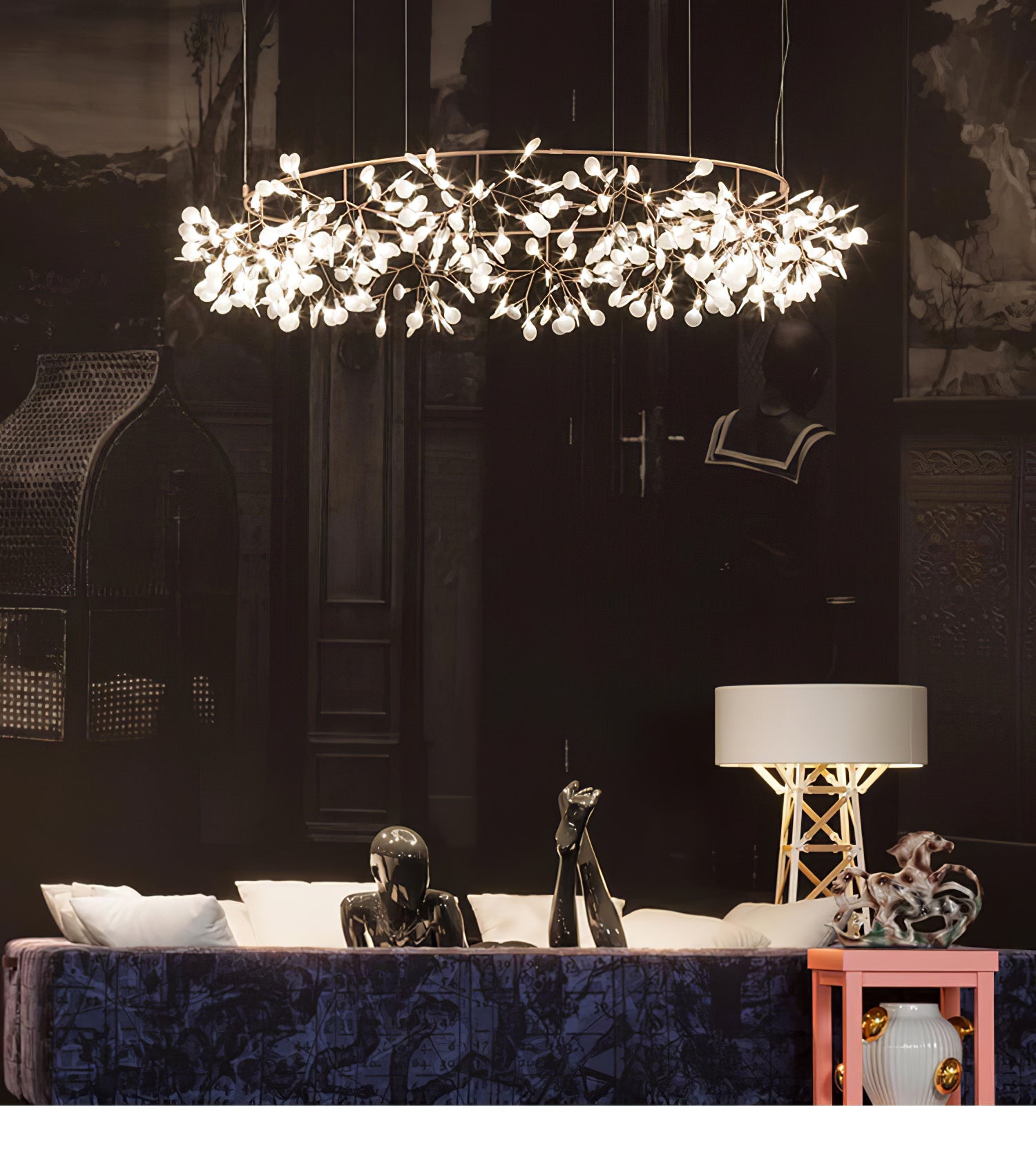 Lustra Lustre Rose Gold Firefly LED Branch