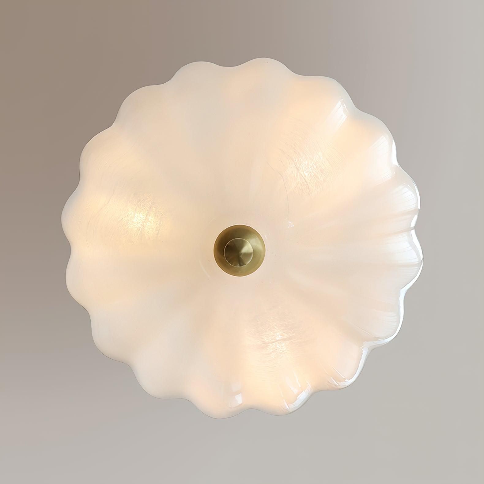 Lustra Lustre Verre Bol Laiton Chaîne