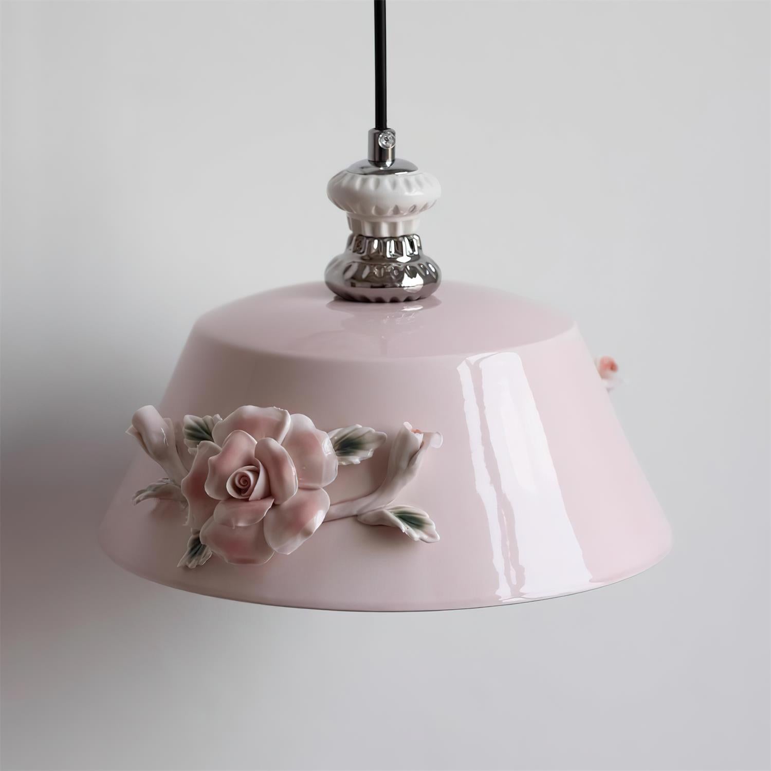Roselune Applique Murale Porcelaine Florale Romance