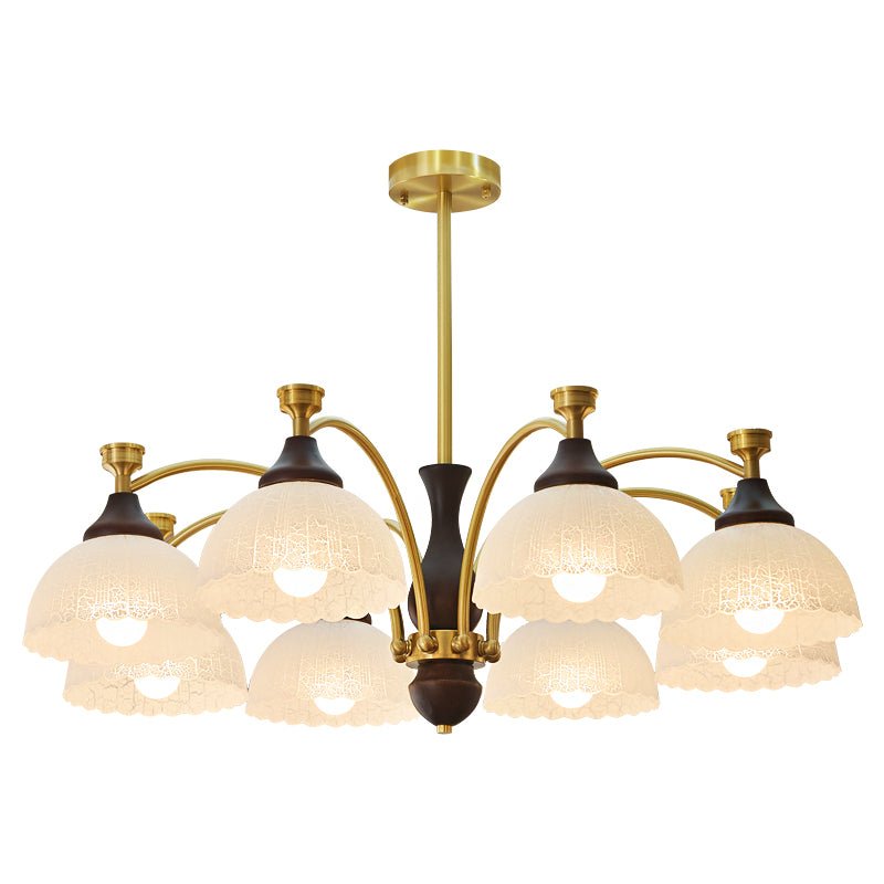 Avvynila Lustre Vintage Élégant en Laiton et Bois
