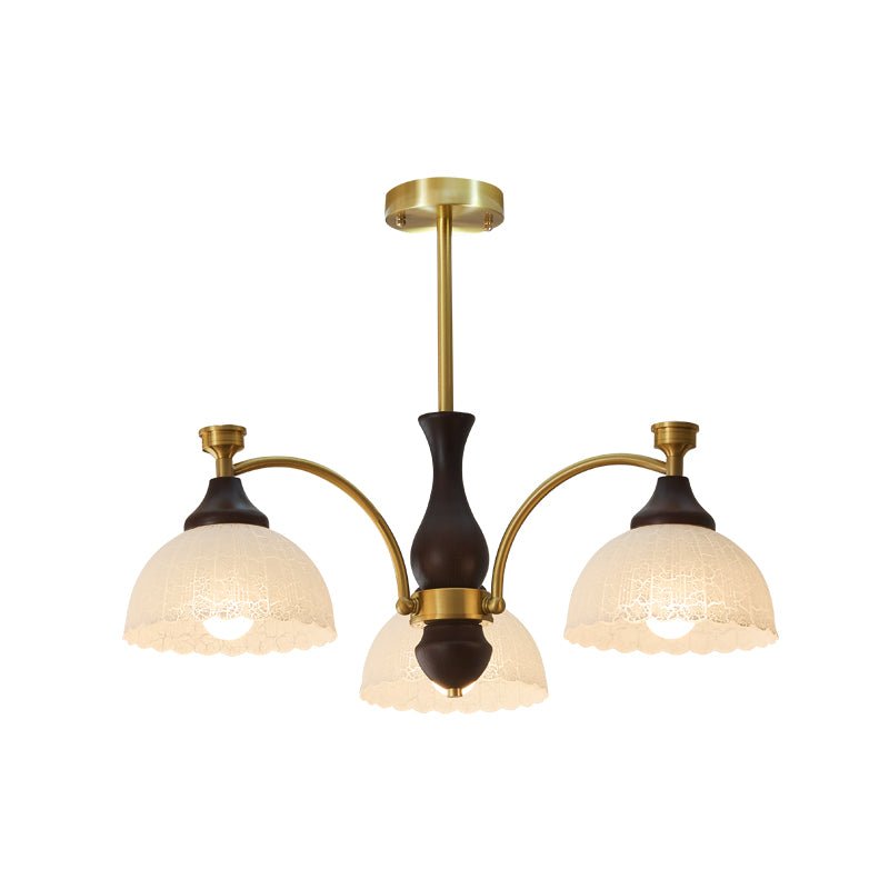 Avvynila Lustre Vintage Élégant en Laiton et Bois