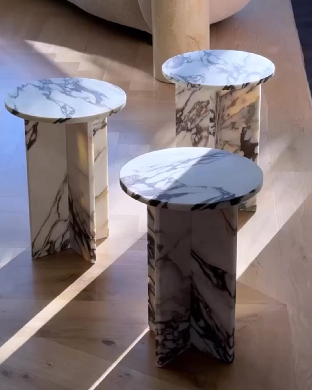 Acariel Table D'appoint en Marbre Minimaliste Moderne Accessoires