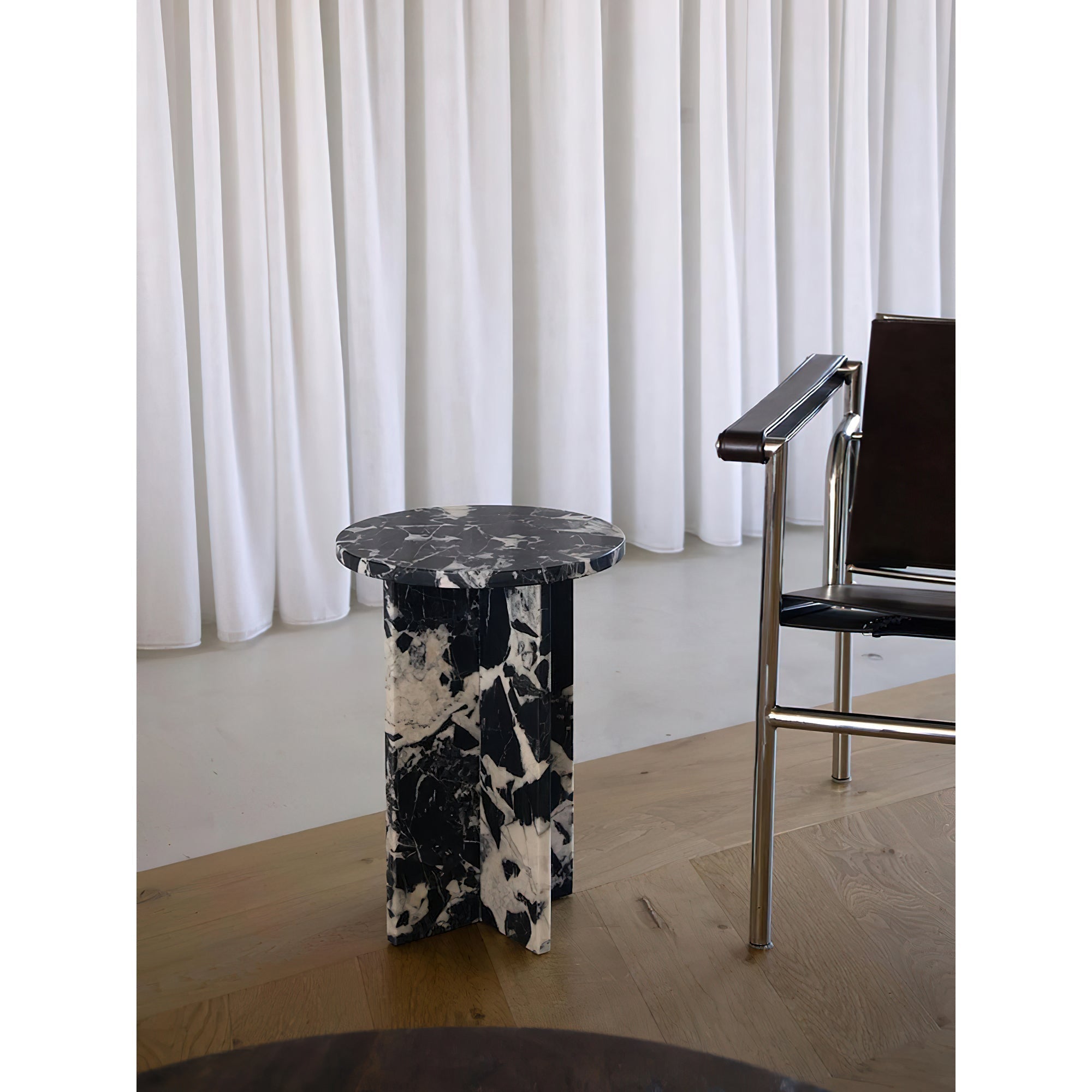 Acariel Table D'appoint en Marbre Minimaliste Moderne Accessoires
