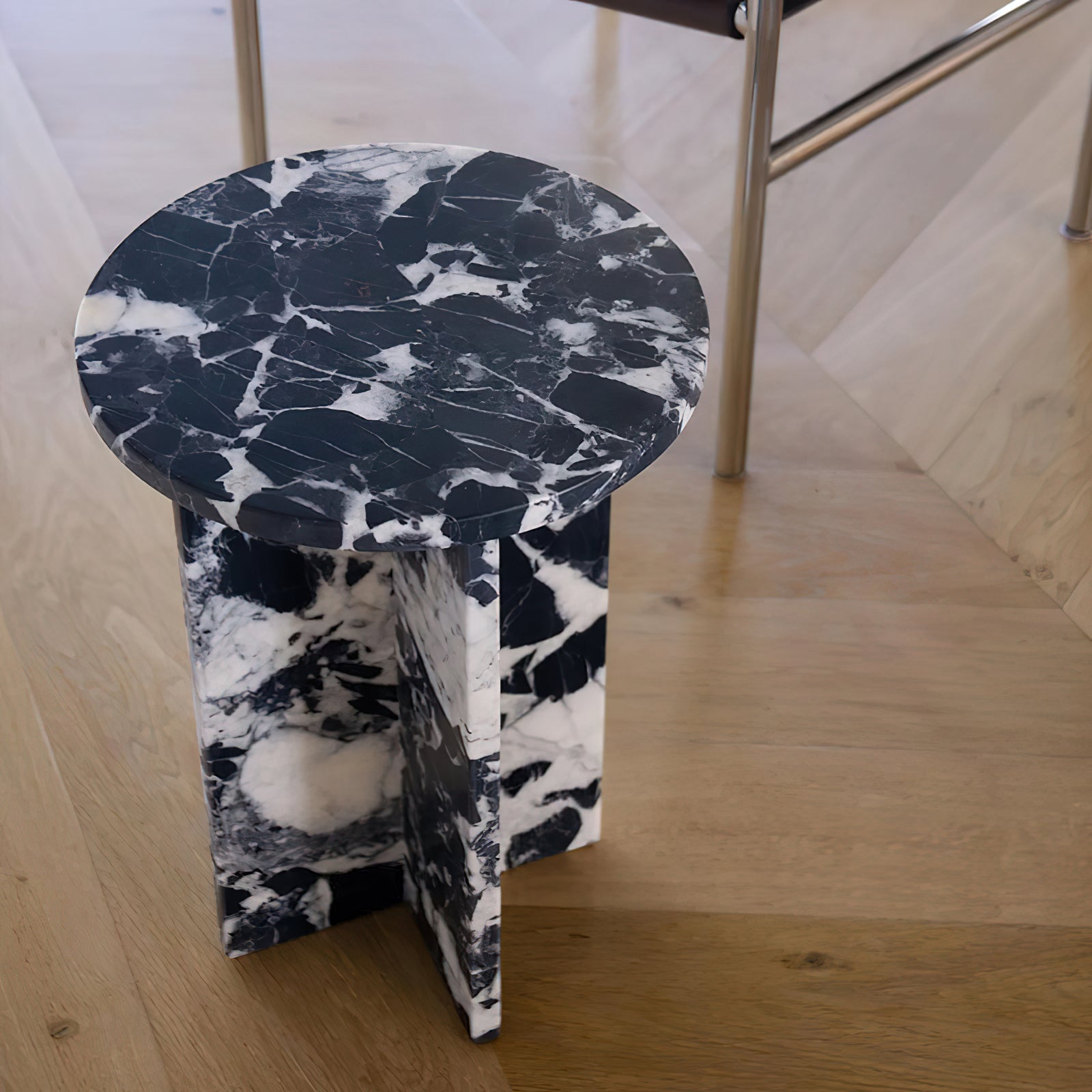 Acariel Table D'appoint en Marbre Minimaliste Moderne Accessoires