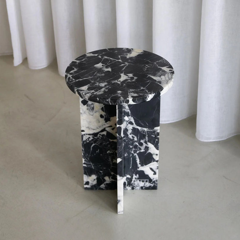 Acariel Table D'appoint en Marbre Minimaliste Moderne Accessoires