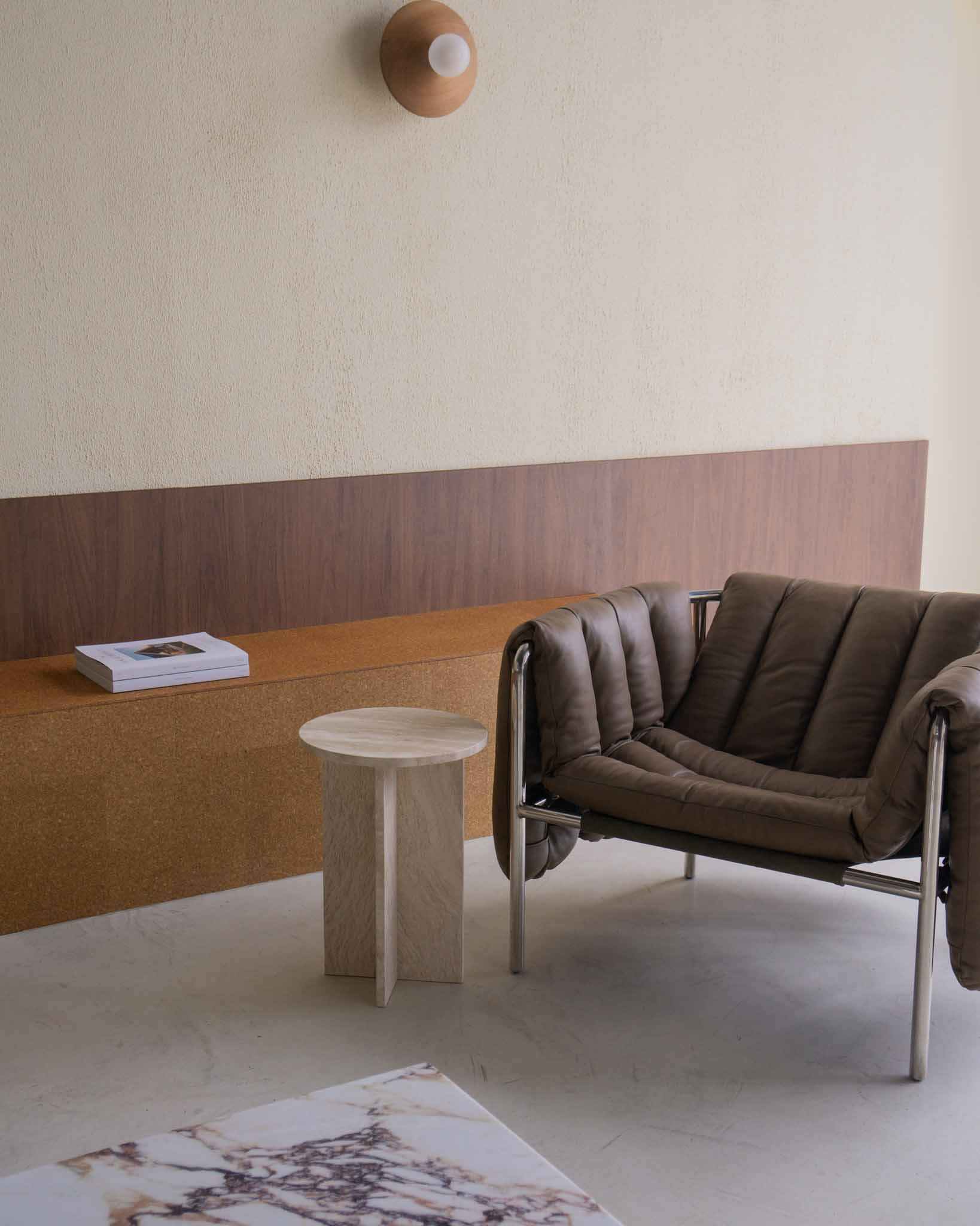 Acariel Table D'appoint en Marbre Minimaliste Moderne Accessoires
