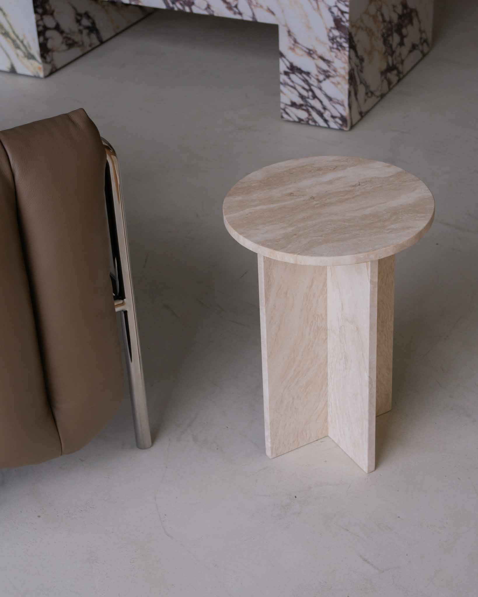 Acariel Table D'appoint en Marbre Minimaliste Moderne Accessoires