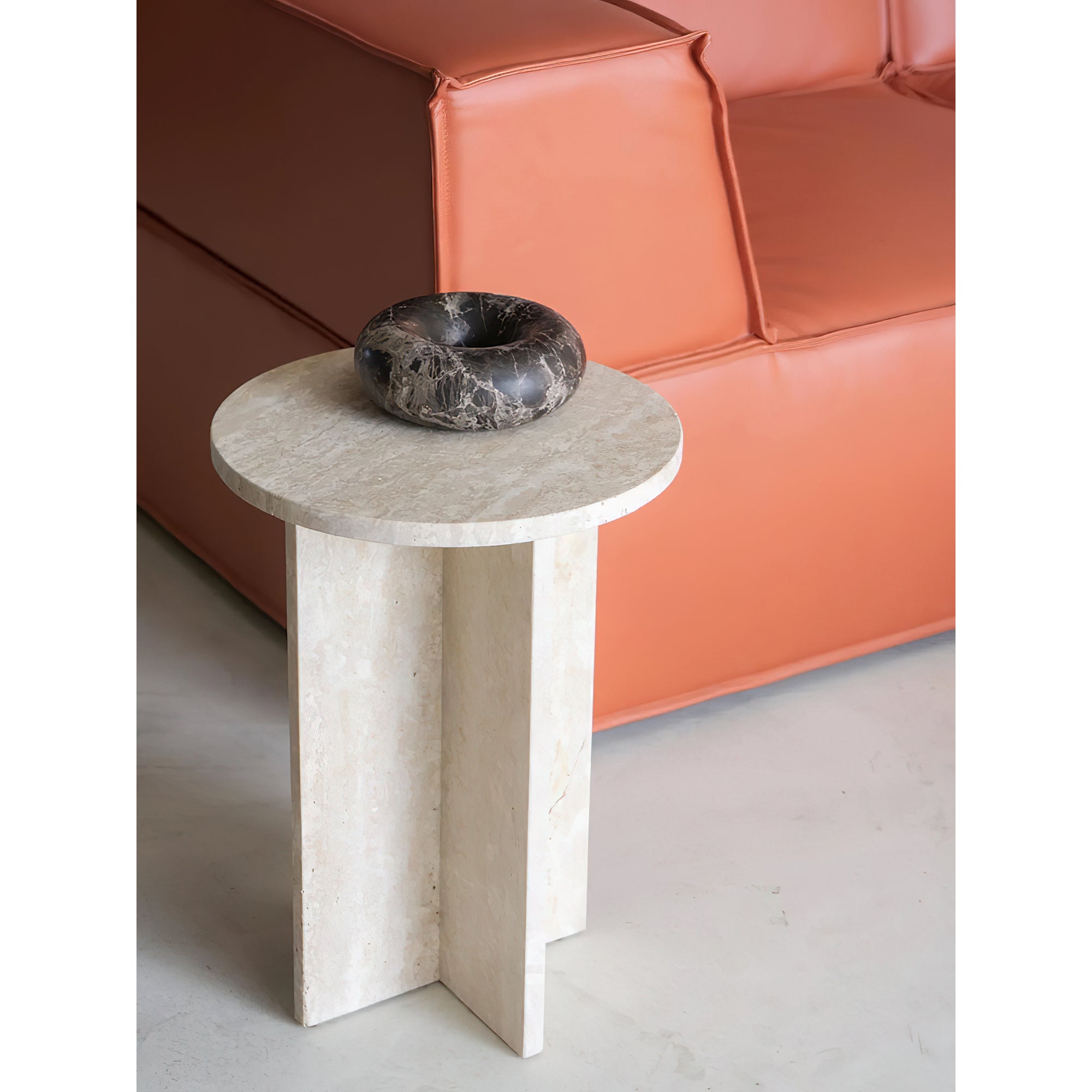 Acariel Table D'appoint en Marbre Minimaliste Moderne Accessoires