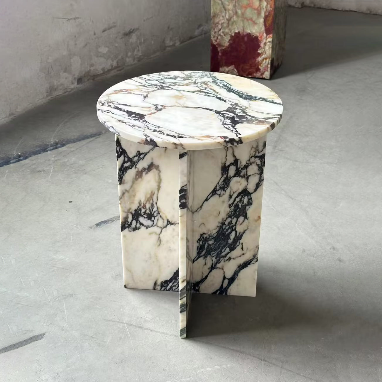 Acariel Table D'appoint en Marbre Minimaliste Moderne Accessoires