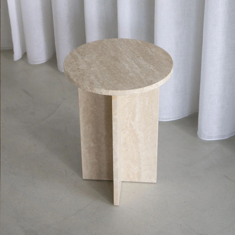 Acariel Table D'appoint en Marbre Minimaliste Moderne Accessoires