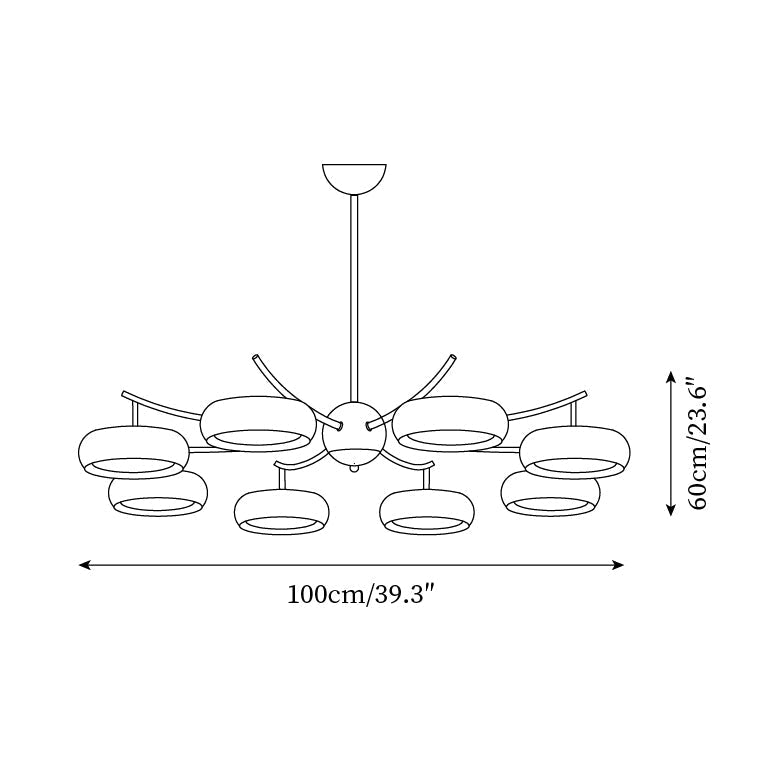 Rotan Lustre Orbes en Verre Crème Sérénité