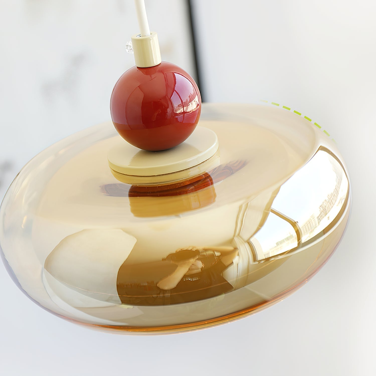 Suspension Jojo Ambre*Rouge