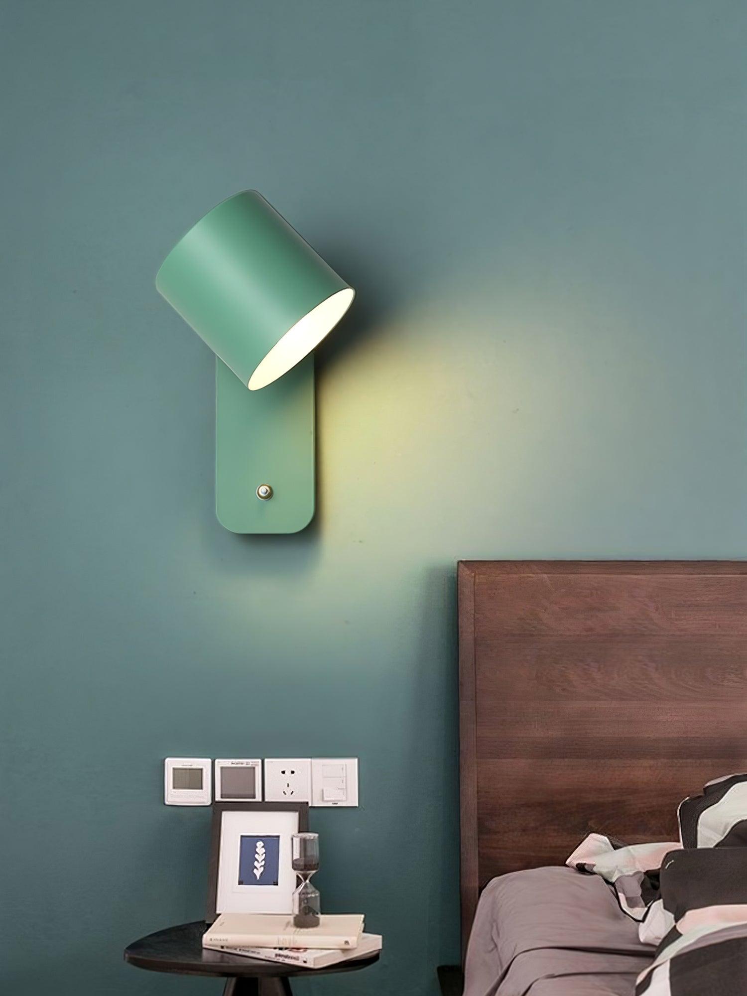 Lustra Applique Murale Cylindrique Rotative
