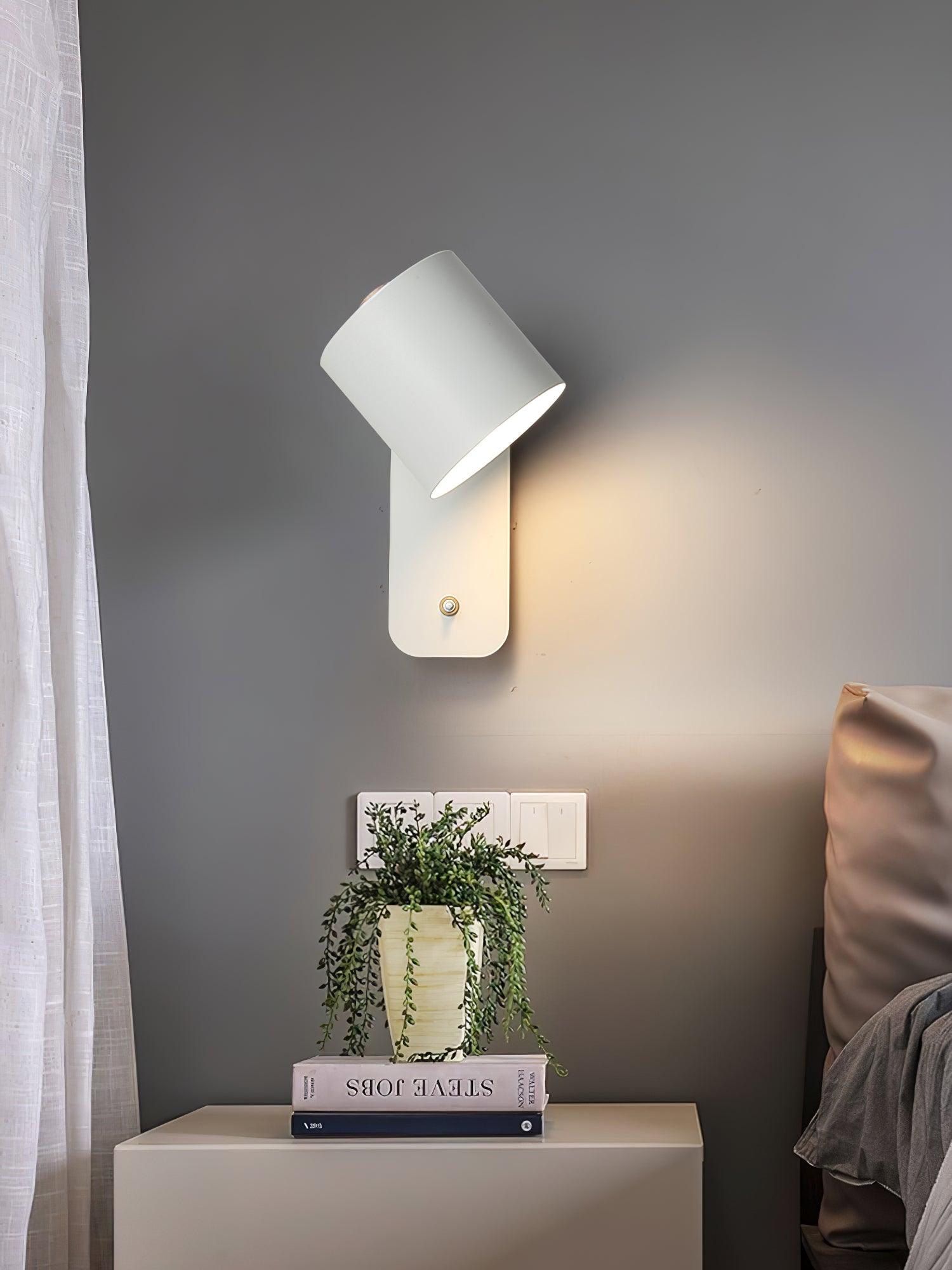 Lustra Applique Murale Cylindrique Rotative