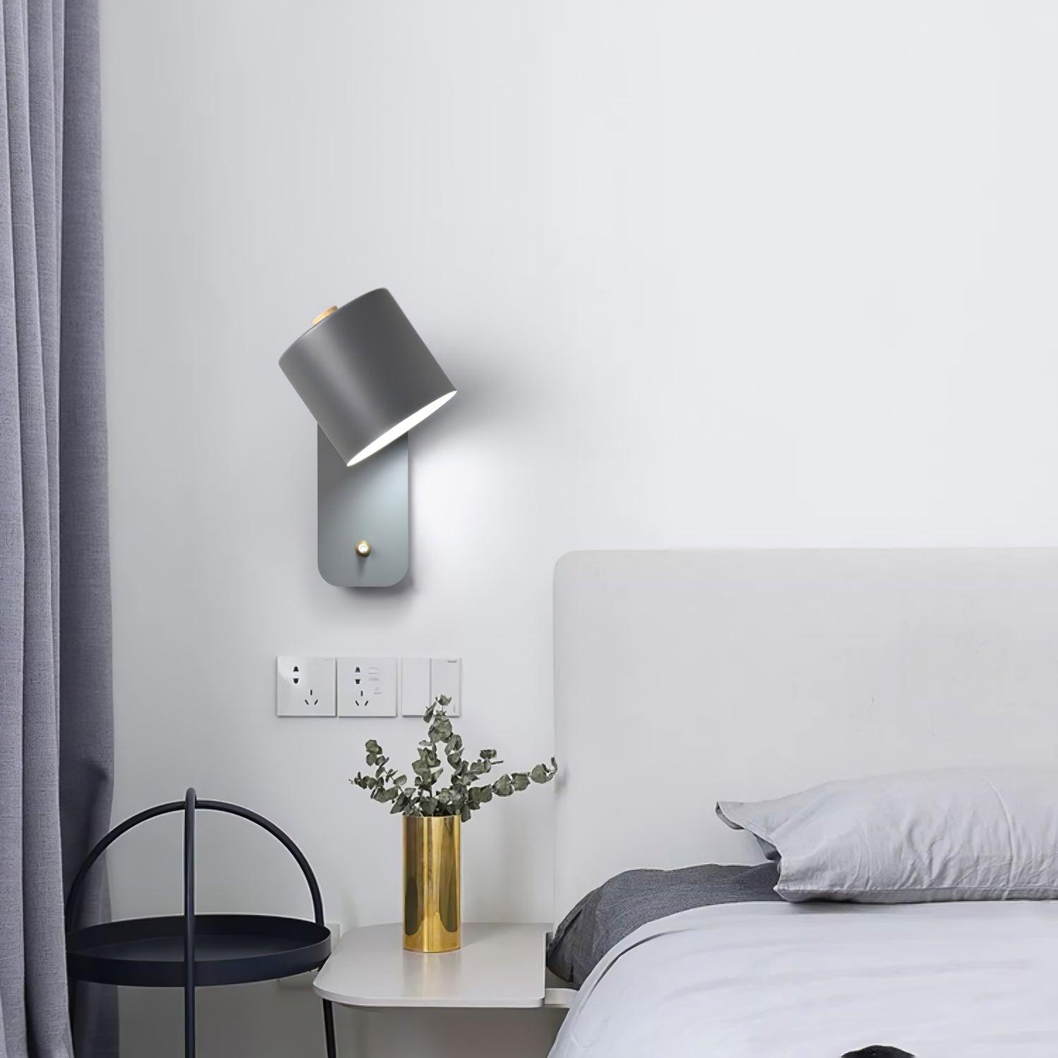 Lustra Applique Murale Cylindrique Rotative