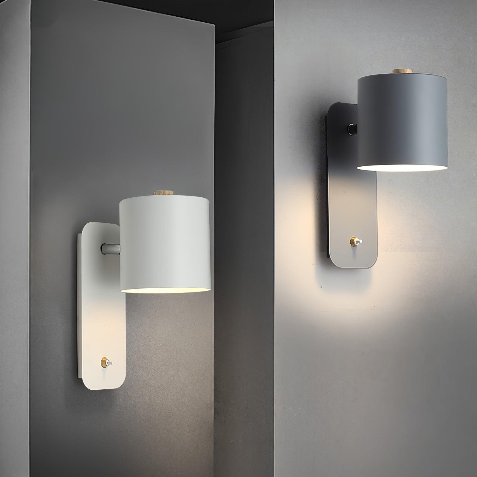 Lustra Applique Murale Cylindrique Rotative