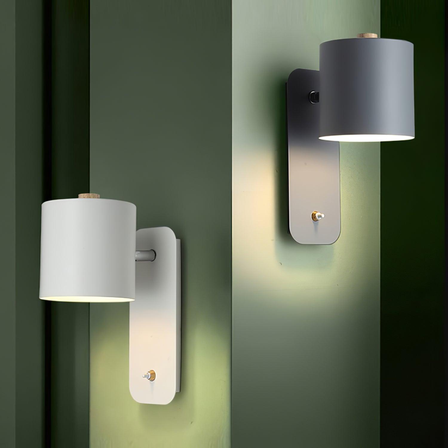 Lustra Applique Murale Cylindrique Rotative