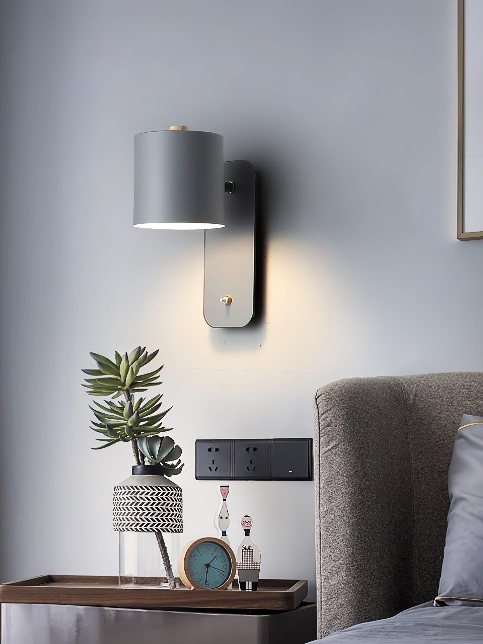 Lustra Applique Murale Cylindrique Rotative