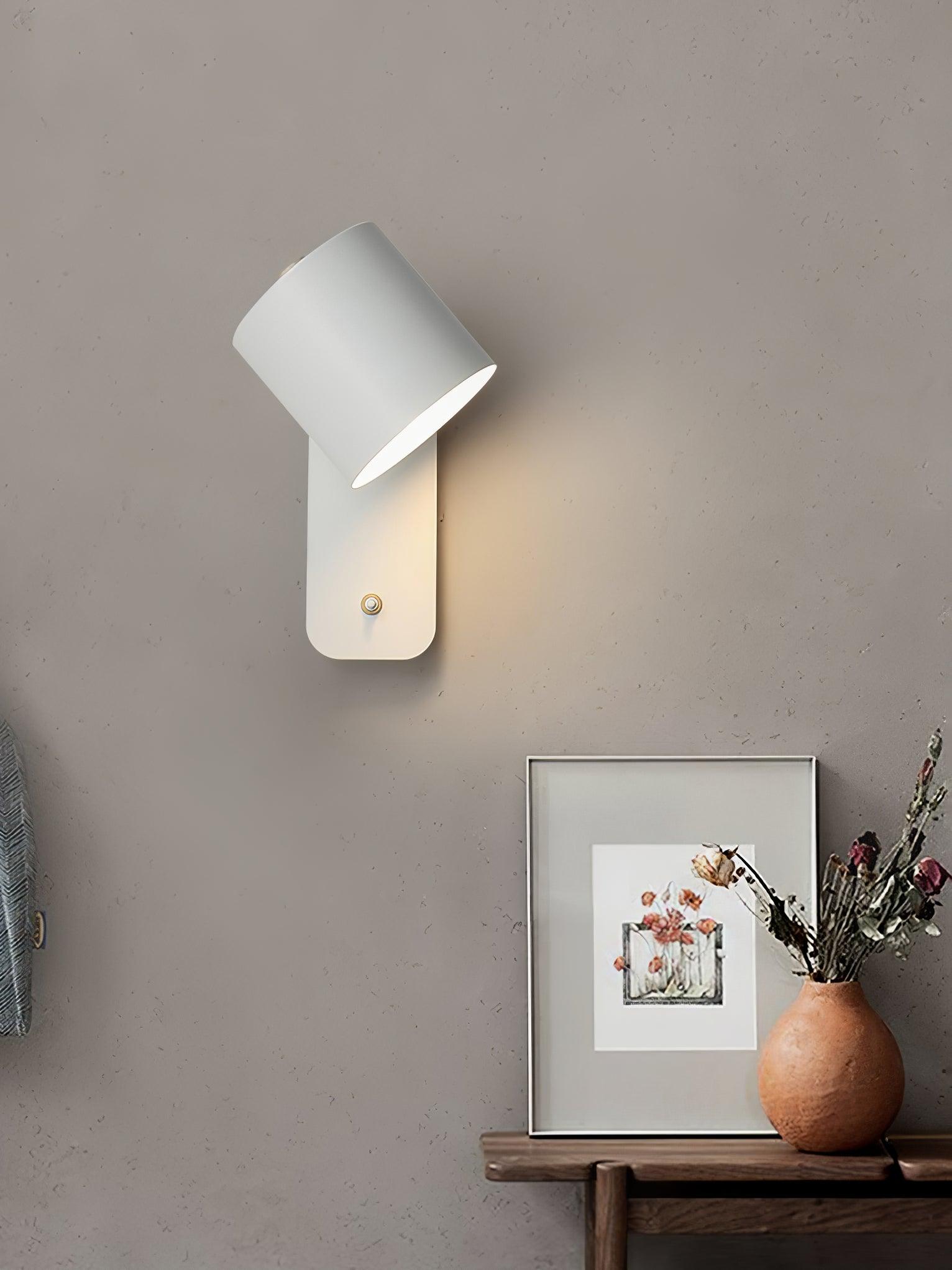 Lustra Applique Murale Cylindrique Rotative