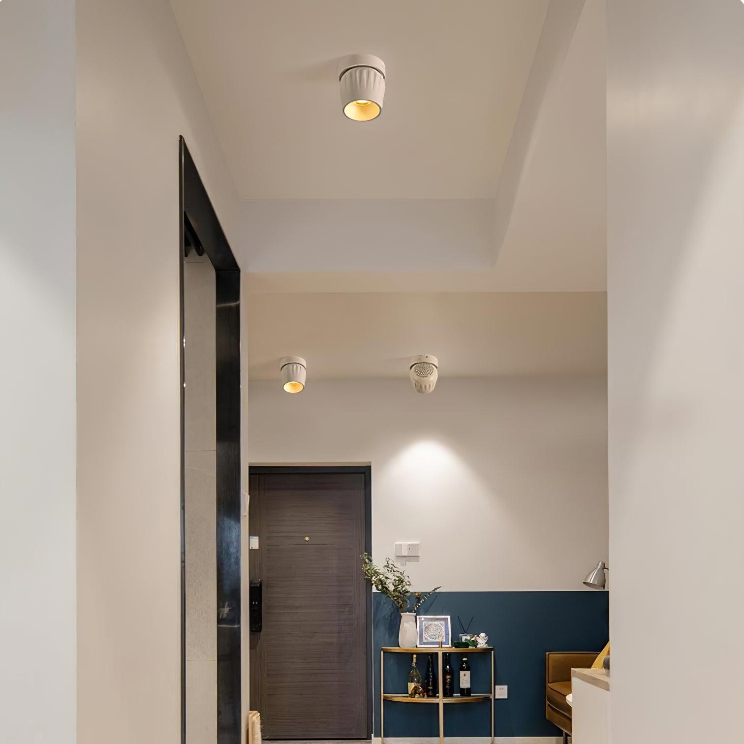 Solara Projecteur aluminium nervuré rotatif minimaliste