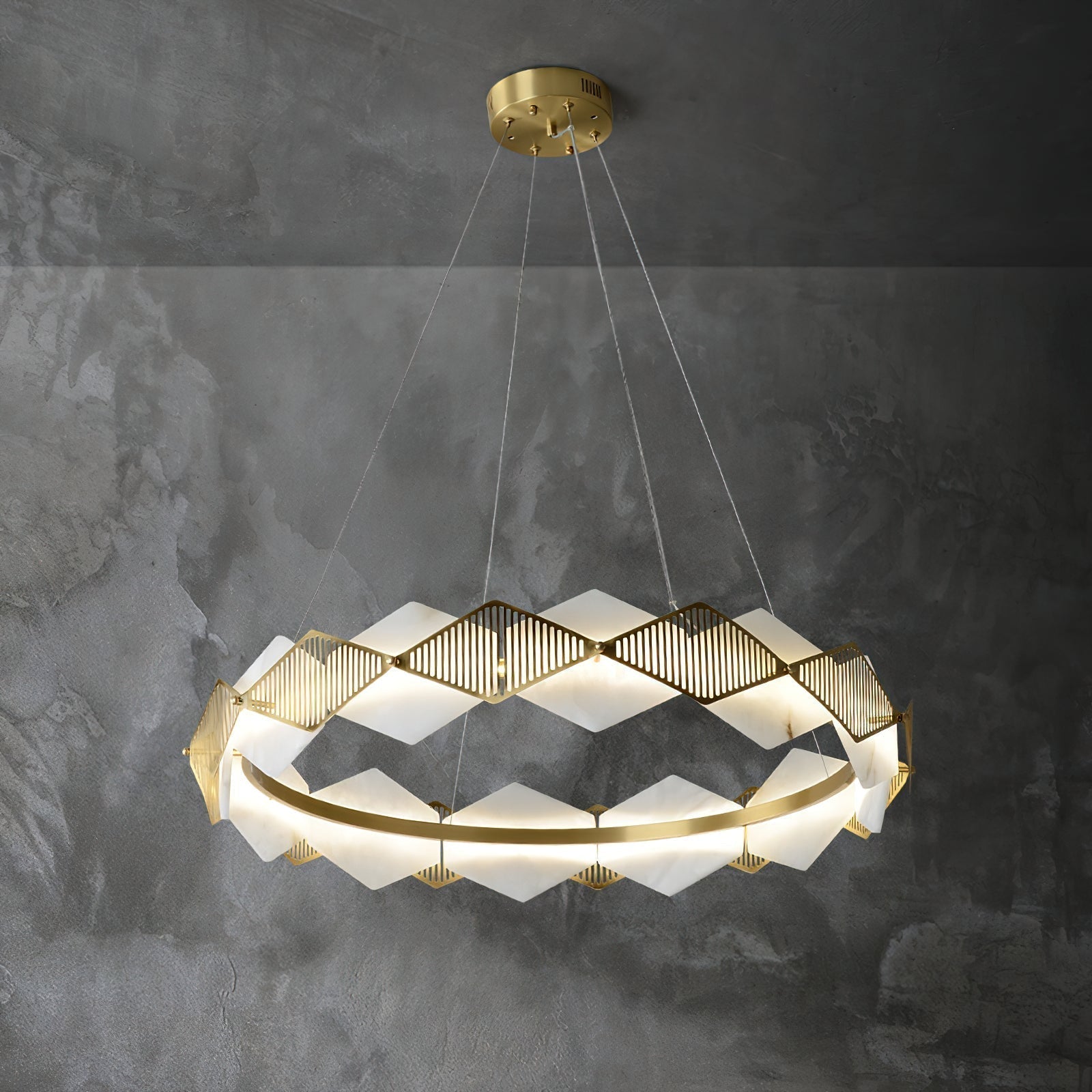 Lustrare Lustre Alabastre LED Minimaliste Moderne Rote