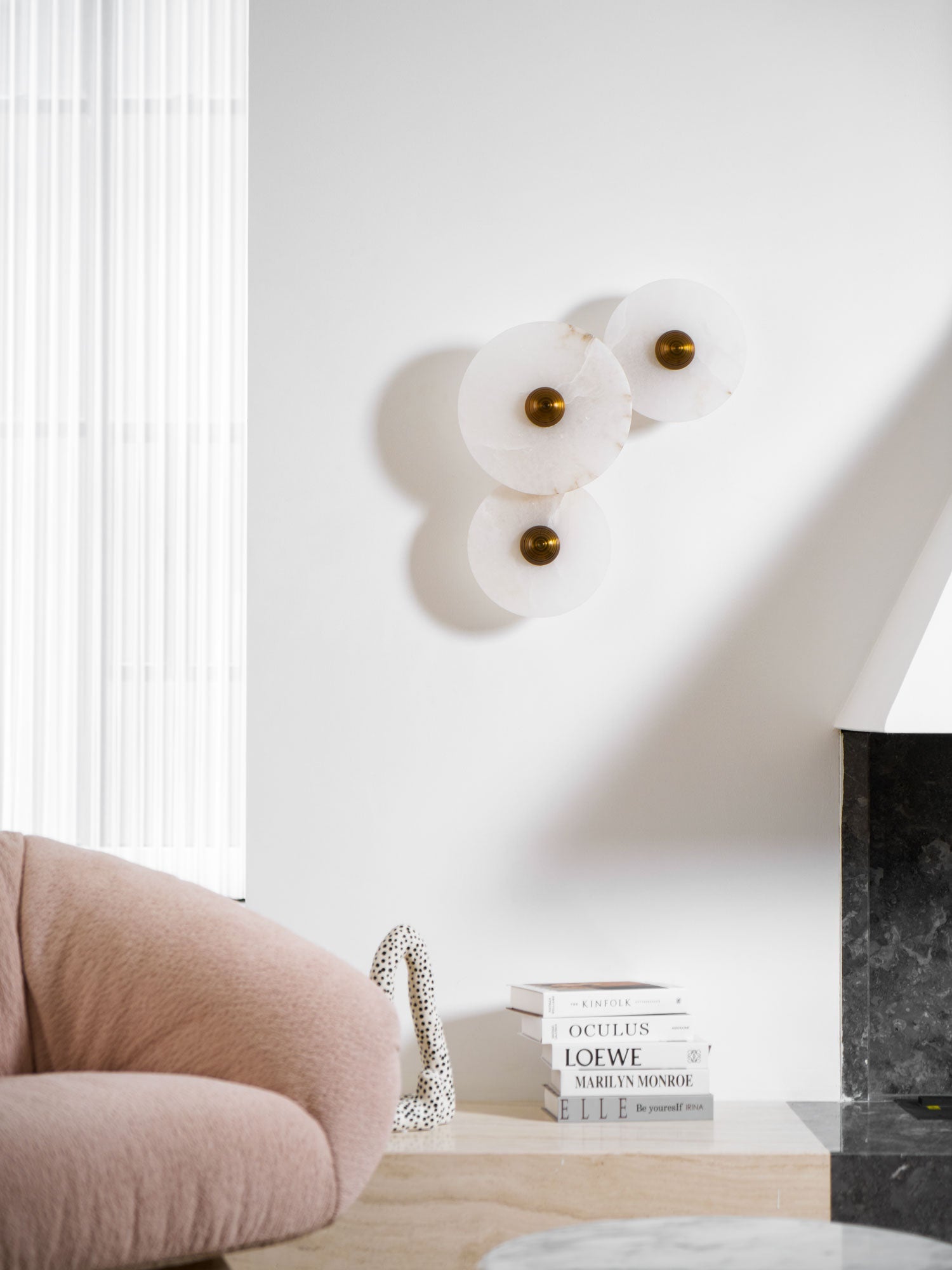Selene Plafonnier Minimaliste en Albâtre
