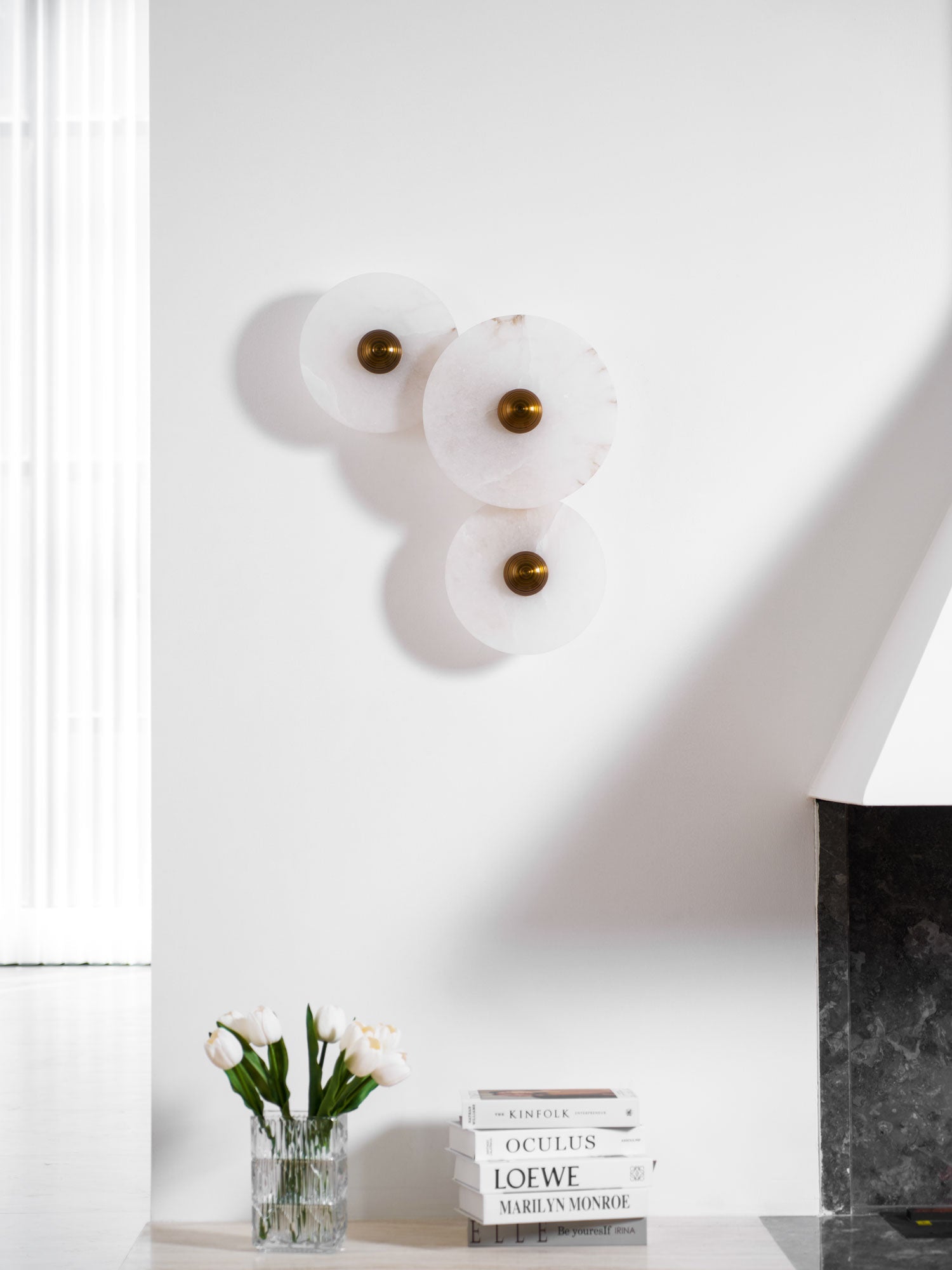 Selene Plafonnier Minimaliste en Albâtre