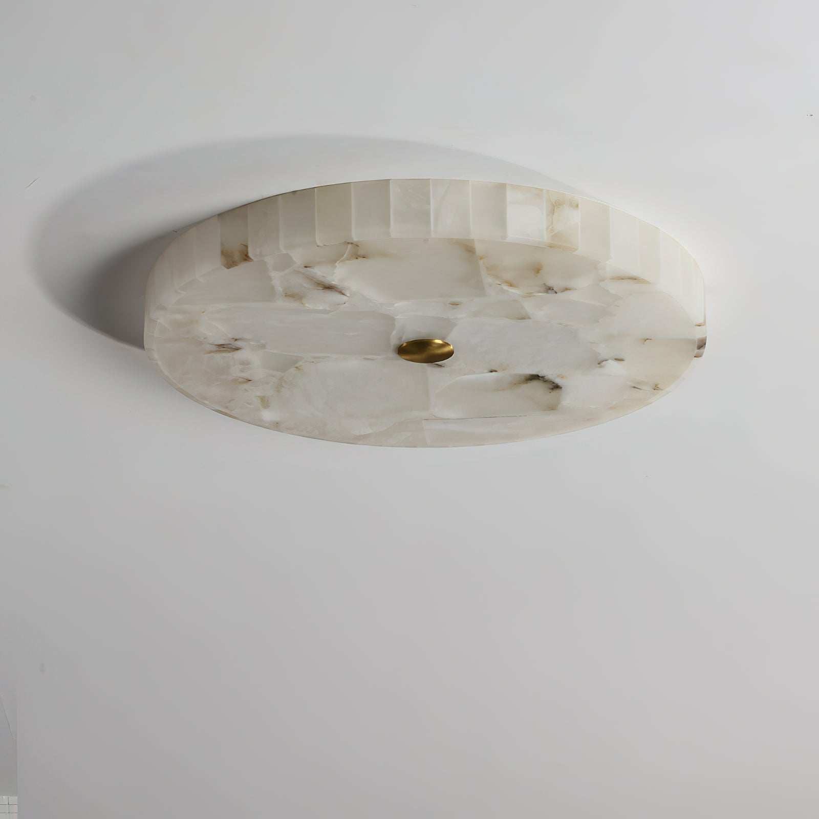 Vosilis Lampe de Plafond Ronde en Albâtre Moderne Minimaliste
