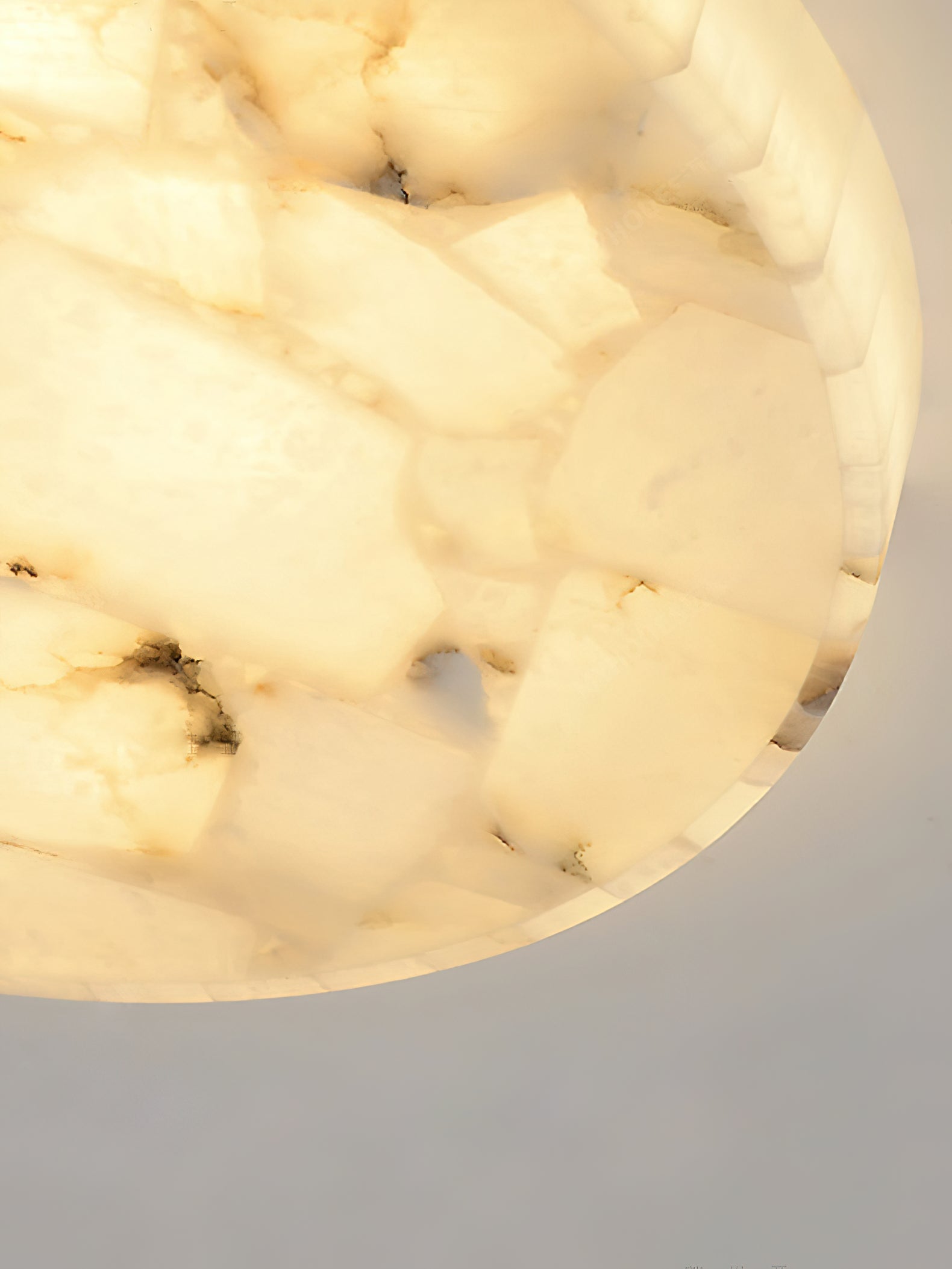 Vosilis Lampe de Plafond Ronde en Albâtre Moderne Minimaliste