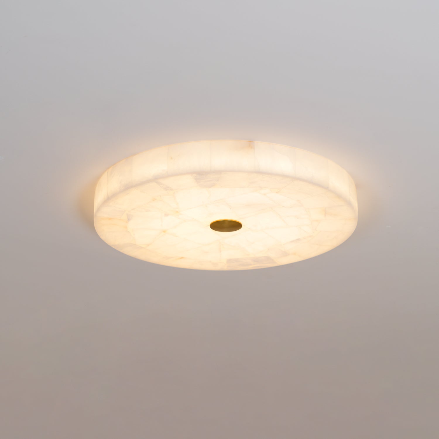 Vosilis Lampe de Plafond Ronde en Albâtre Moderne Minimaliste