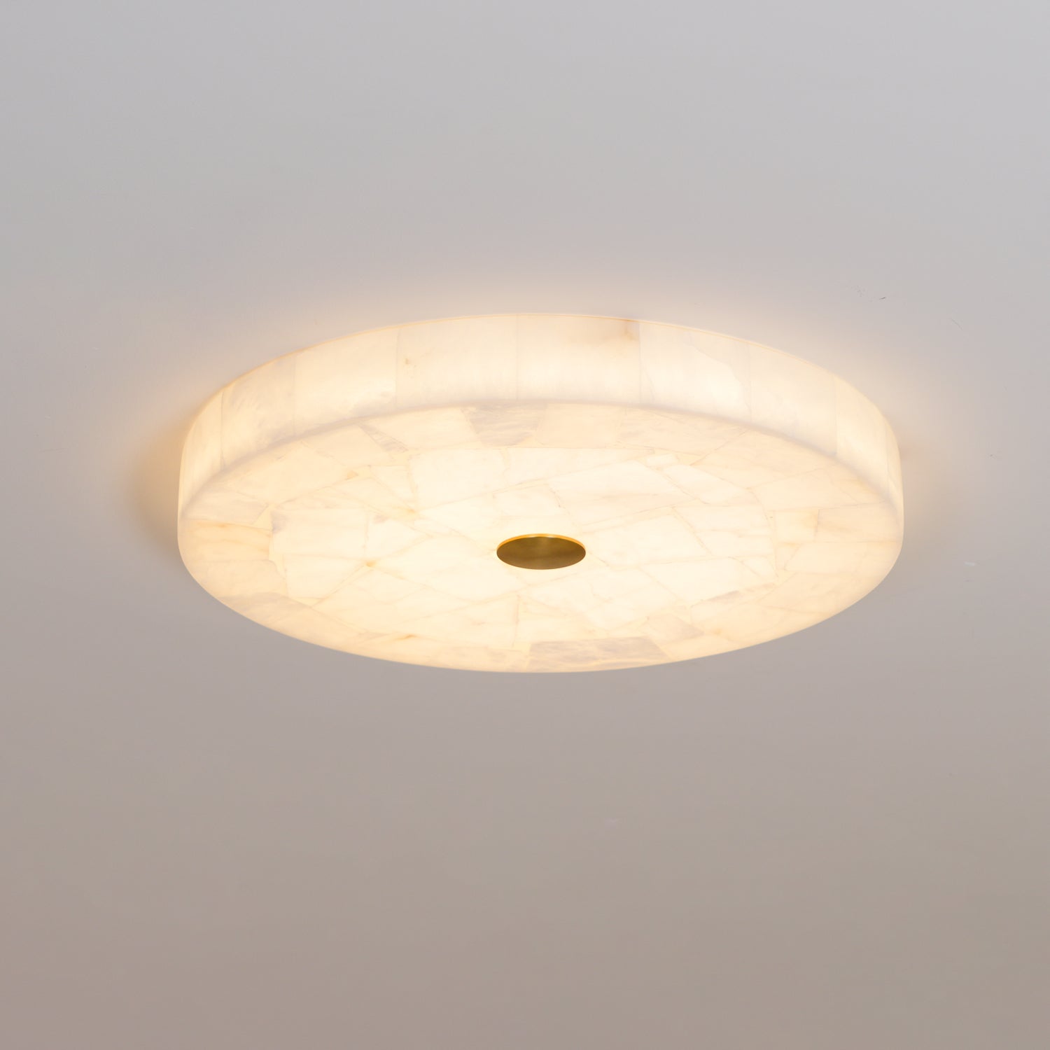 Vosilis Lampe de Plafond Ronde en Albâtre Moderne Minimaliste