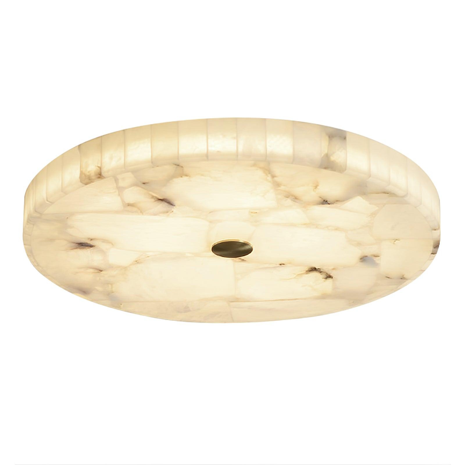 Ciphayra Lumière Plafonnière Ronde Minimaliste en Albâtre