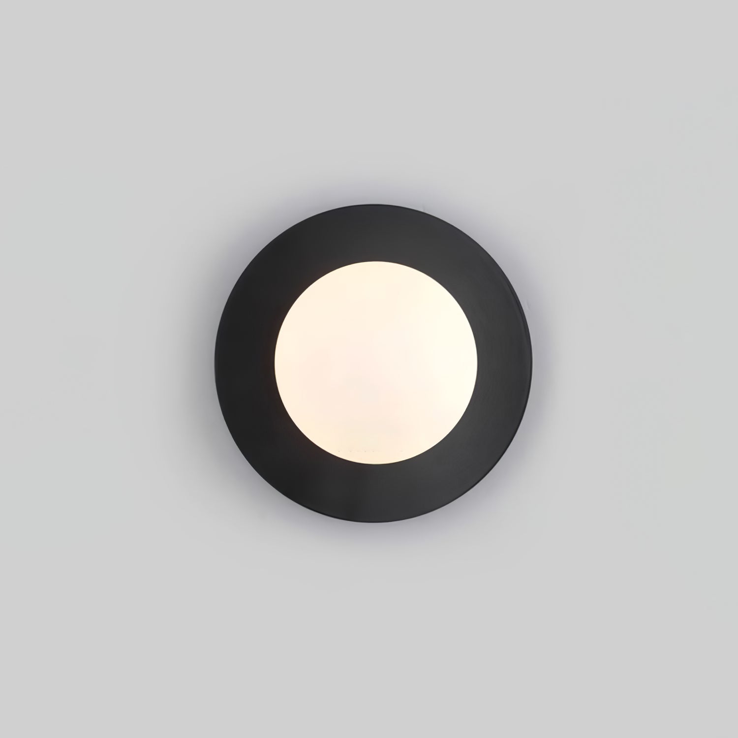 Godfrey Applique Murale Ronde Art Minimaliste en Laiton et Verre