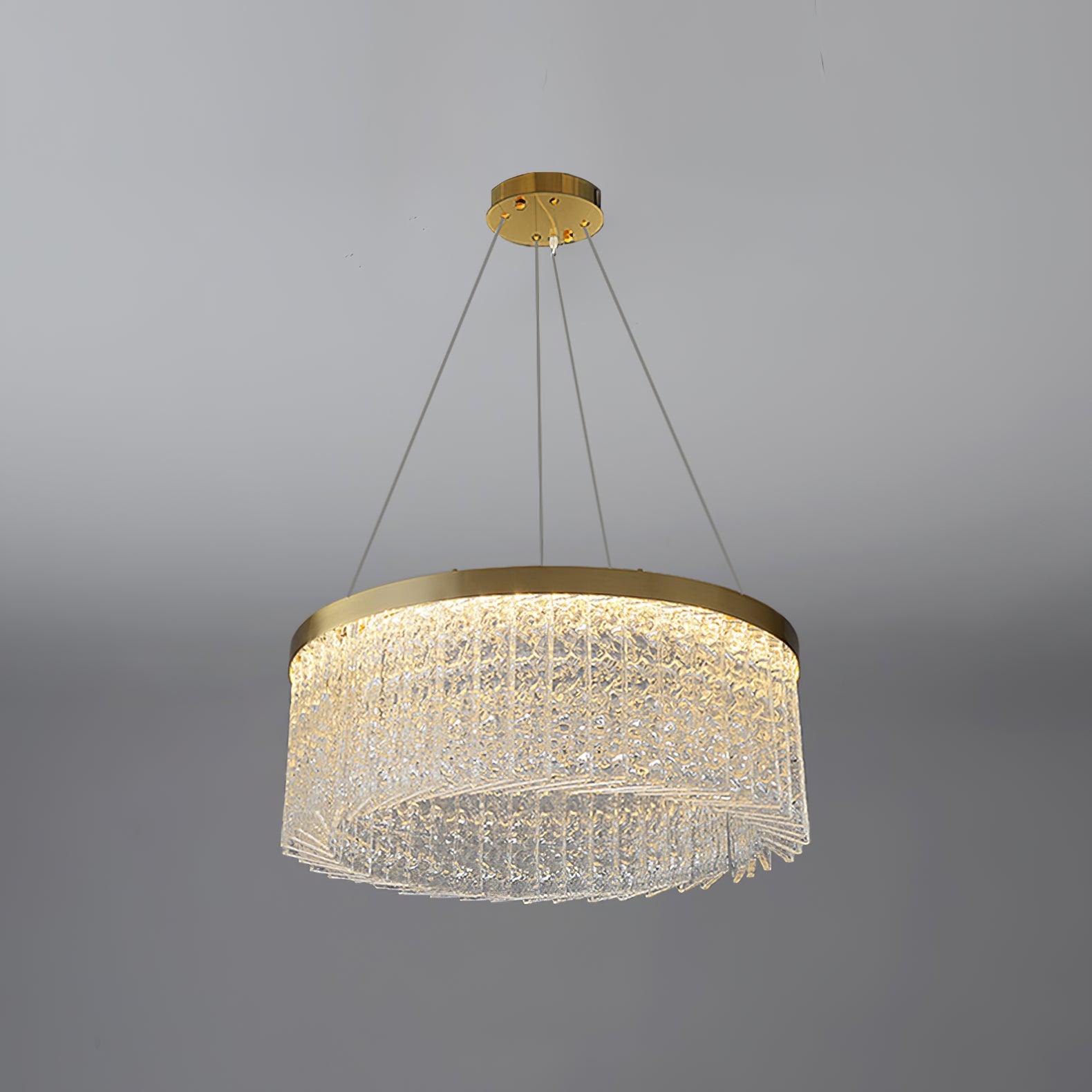 Lustra Lustre Halo Rond en Cristal