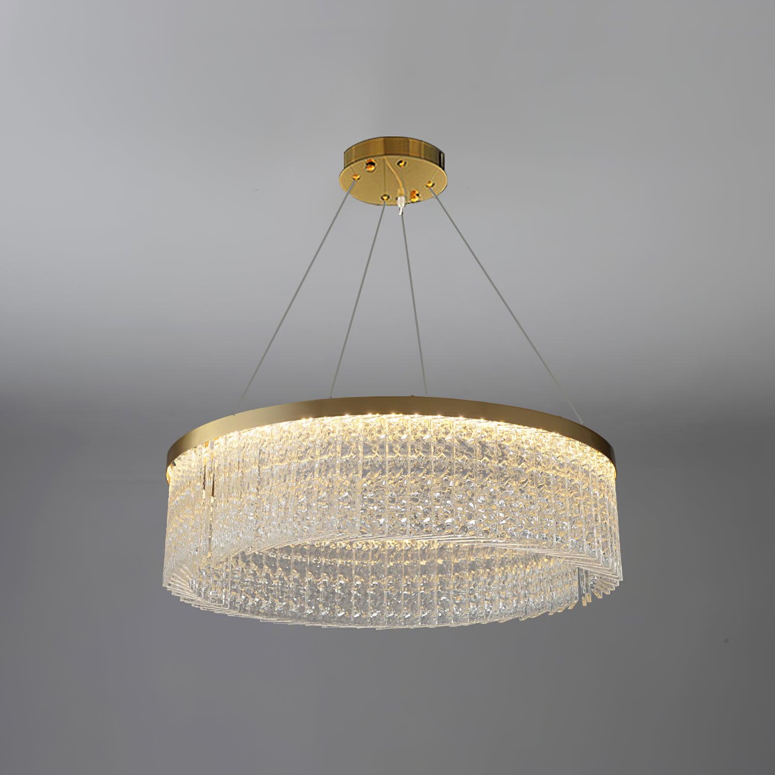 Lustra Lustre Halo Rond en Cristal