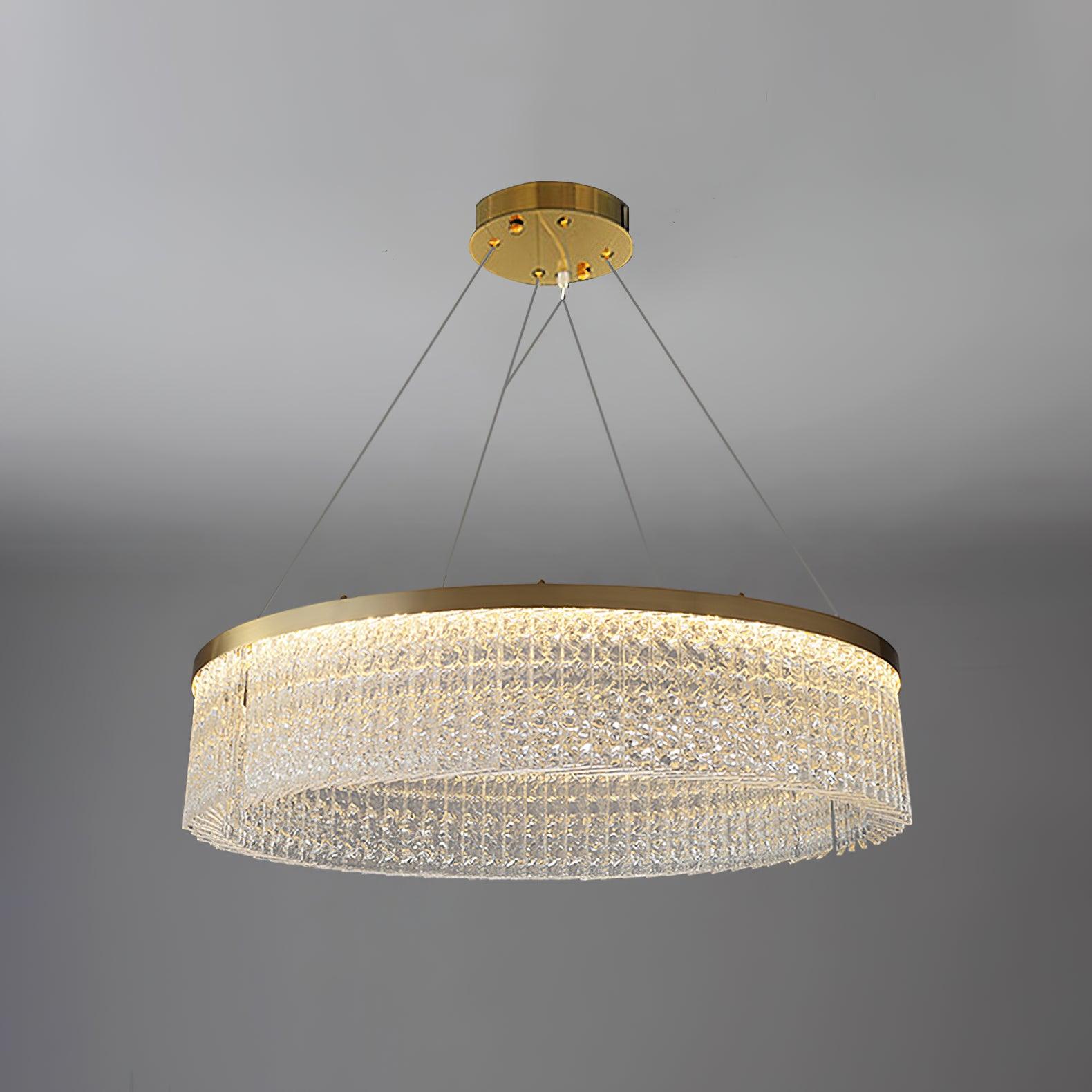 Lustra Lustre Halo Rond en Cristal