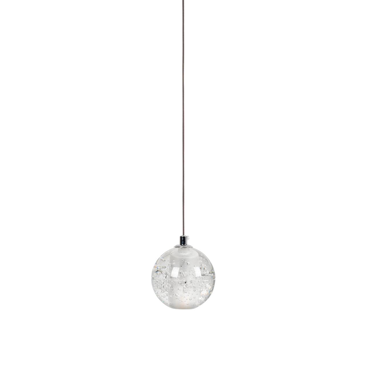Round Lustre Groupe Suspendu Gouttes de Cristal