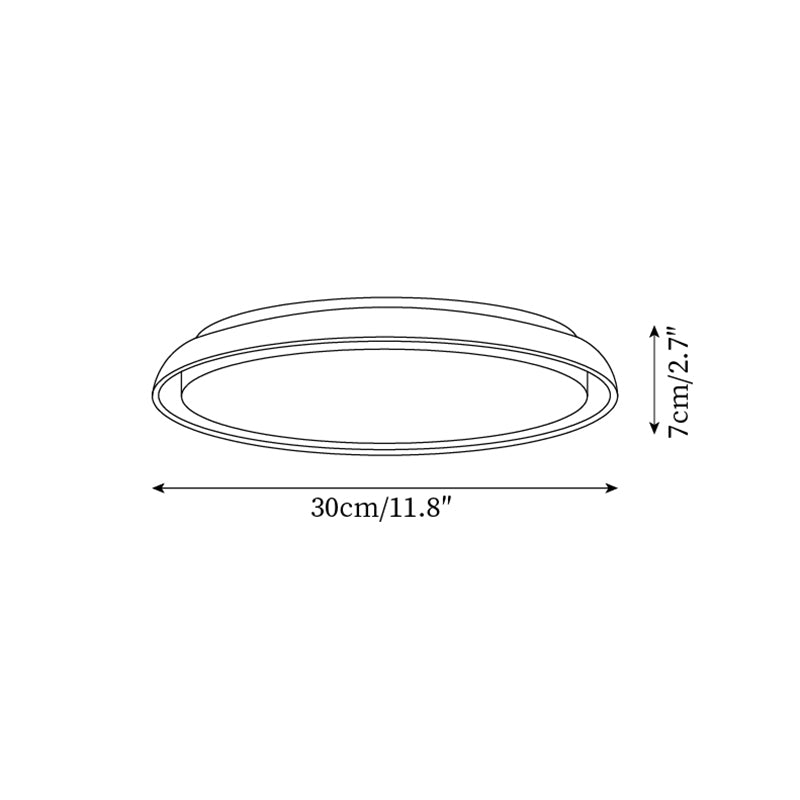 Halo Plafonnier Rond Minimaliste en Travertin
