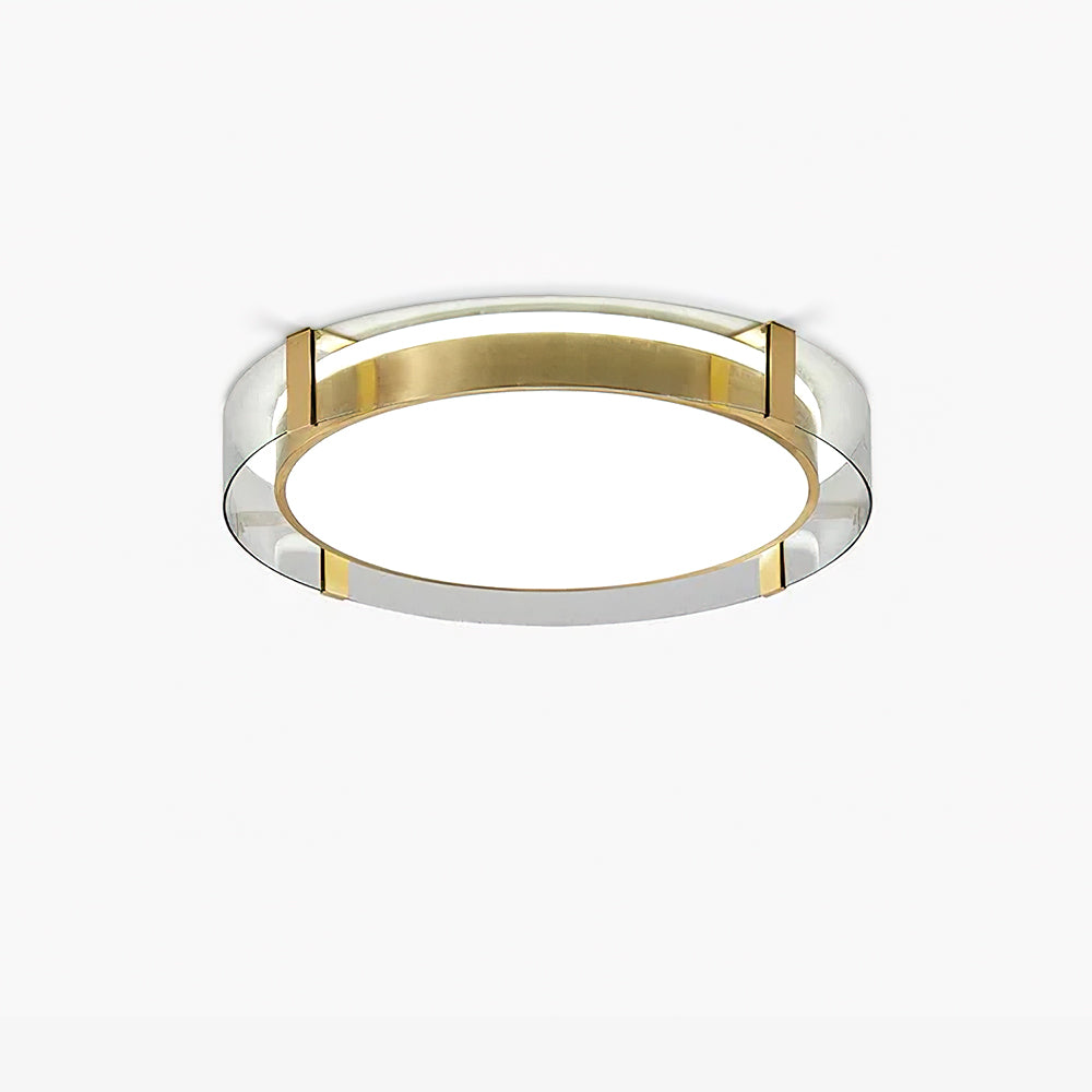 Erliris Plafonnier Rond Métal Moderne
