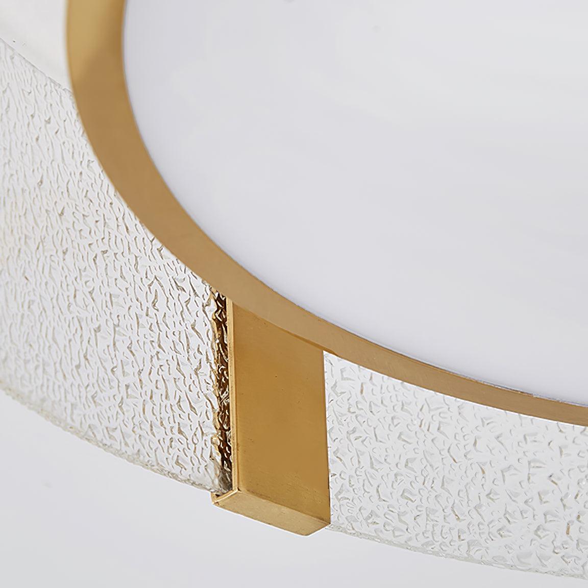 Erliris Plafonnier Rond Métal Moderne