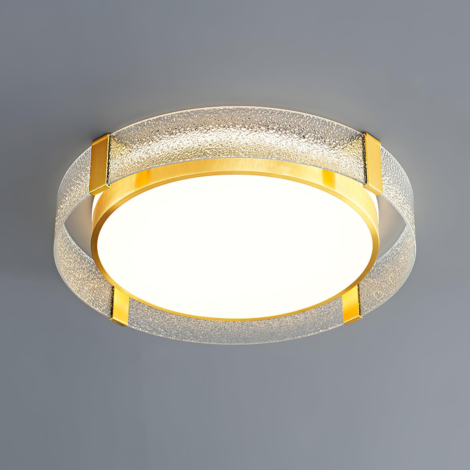 Erliris Plafonnier Rond Métal Moderne
